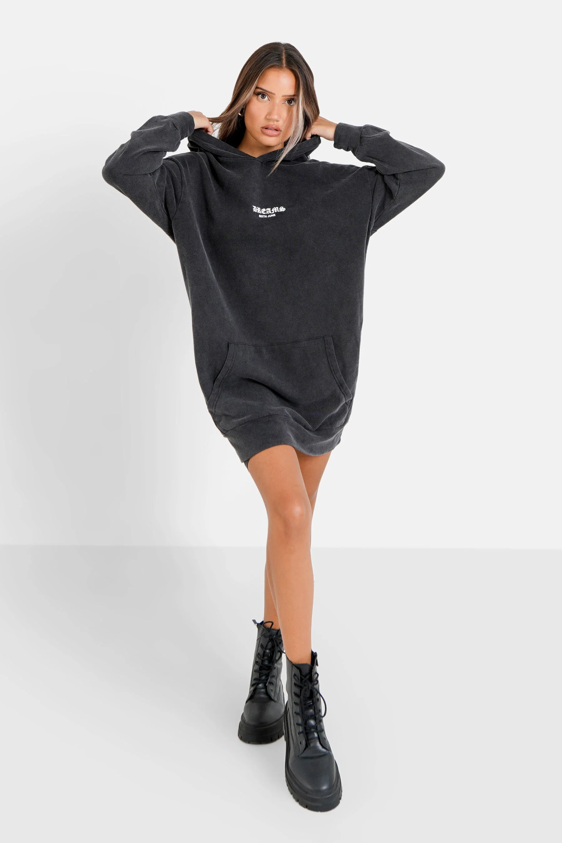 Robe capuche dreams Gris foncé - Image 2