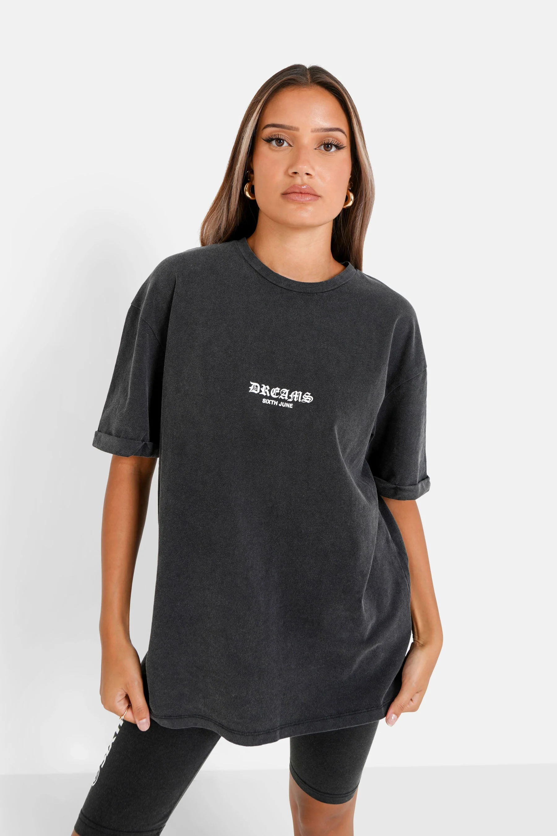 T-shirt dos imprimé Gris - Image 5