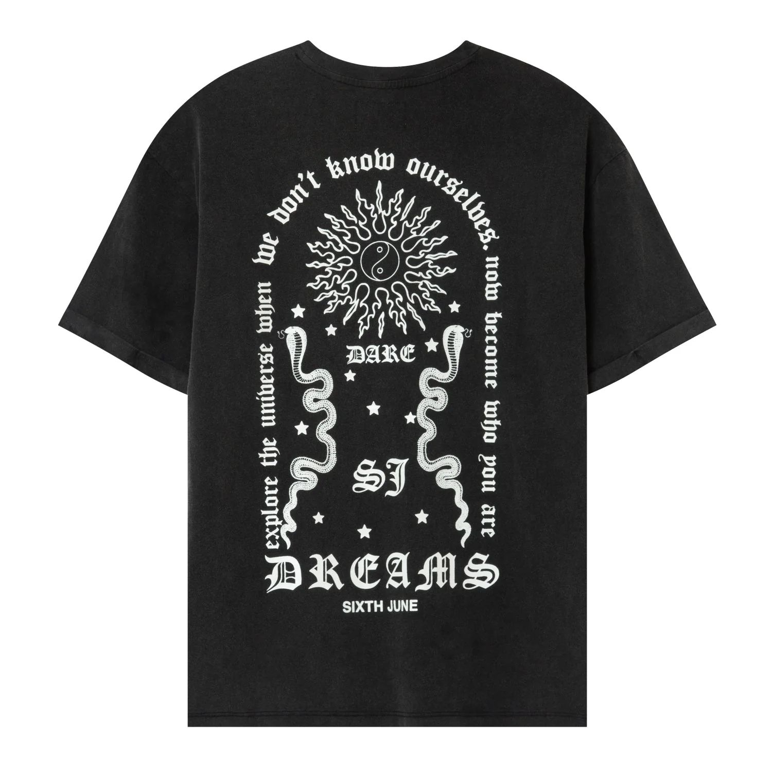 T-shirt dos imprimé Gris - Image 6