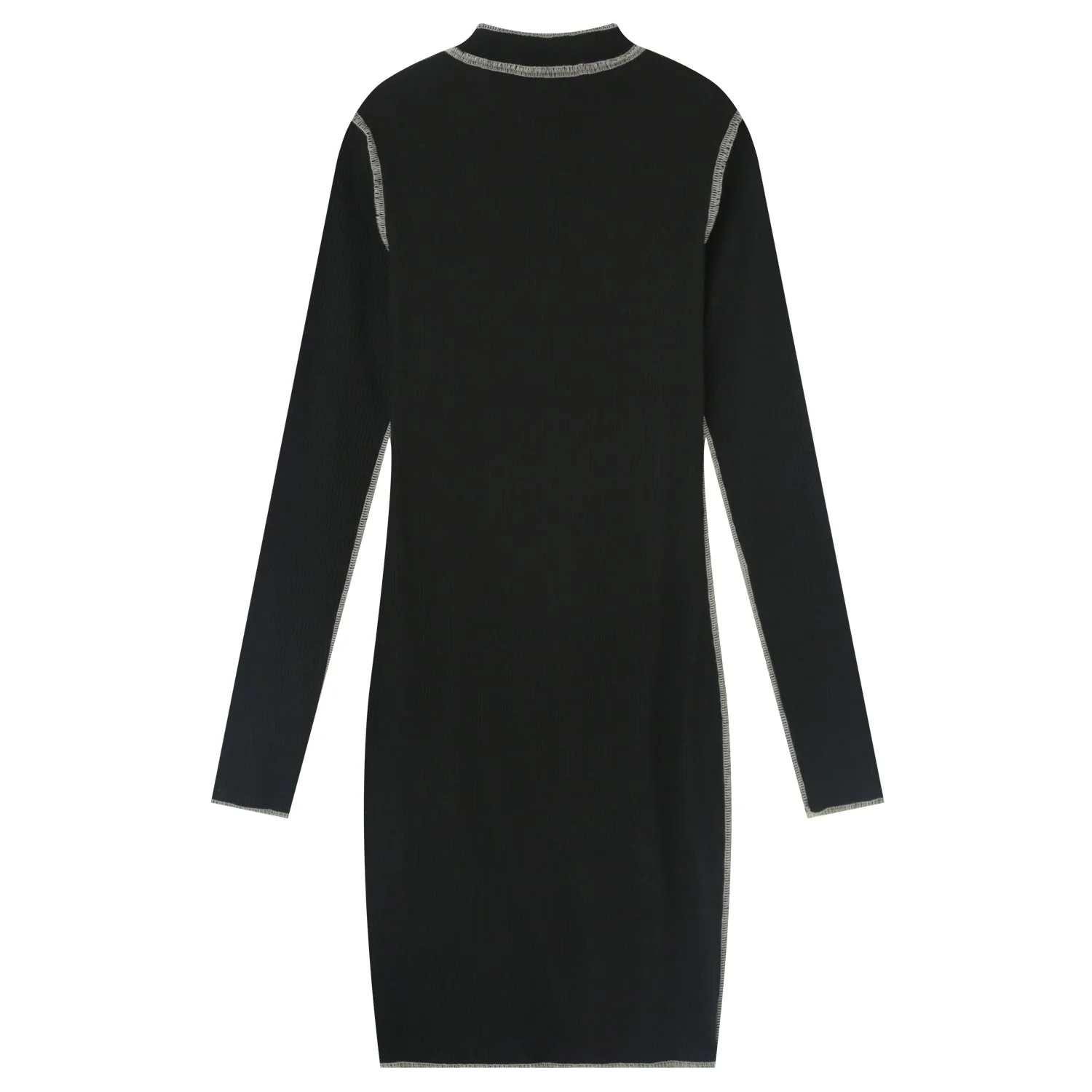 Robe couture surfilée Noir - Image 7
