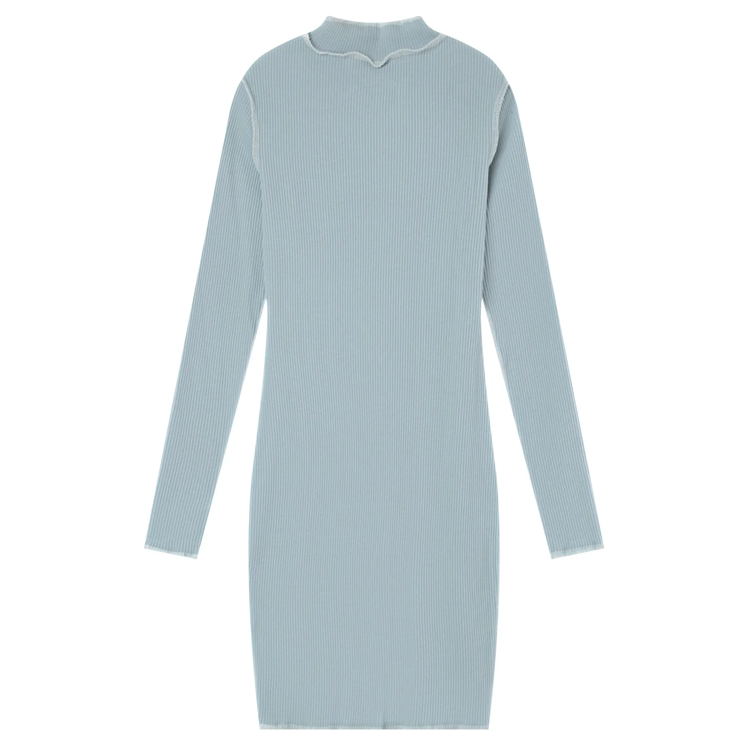 Robe couture surfilée Bleu - Image 7