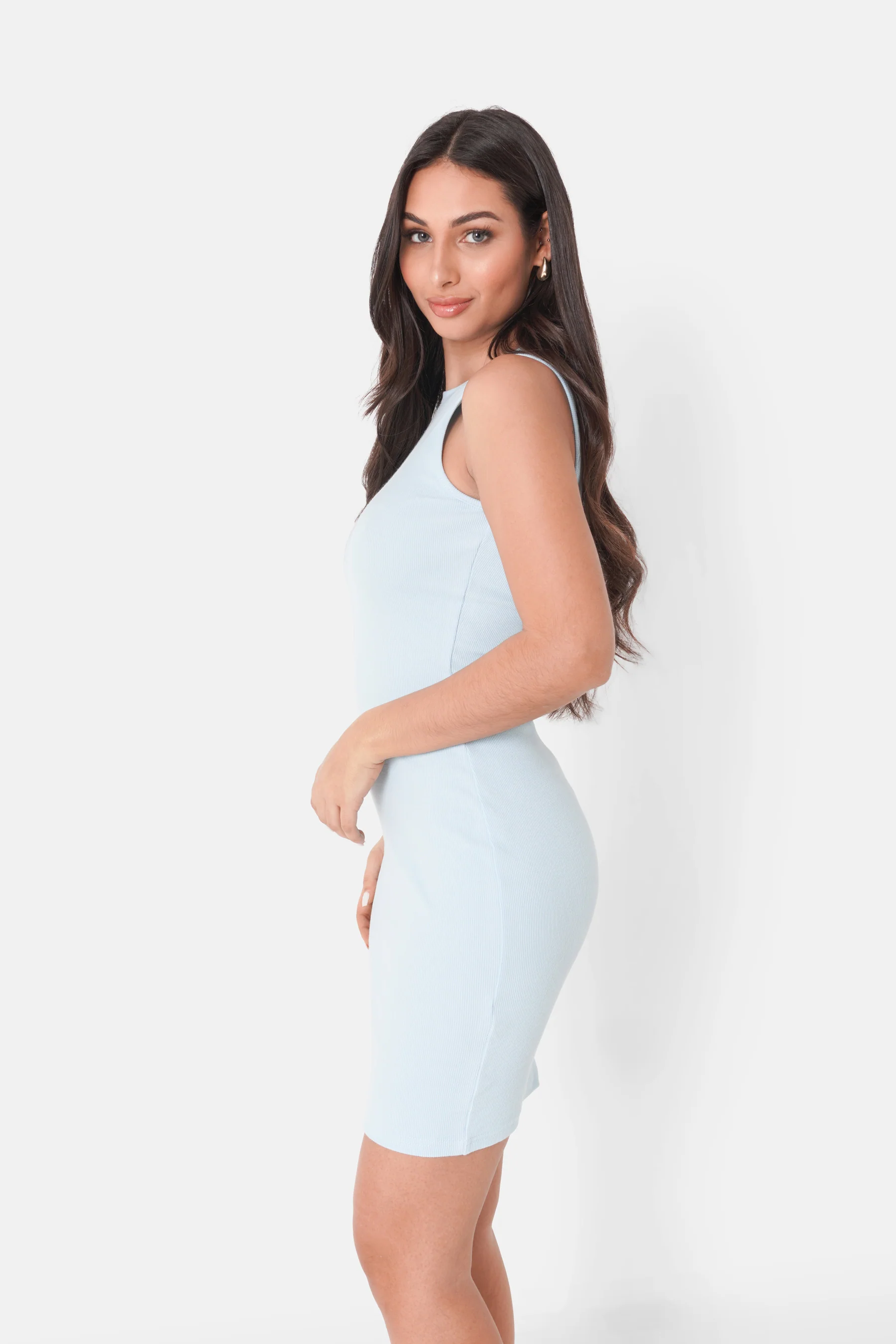RIBBED logo mini w/s dress - Image 4