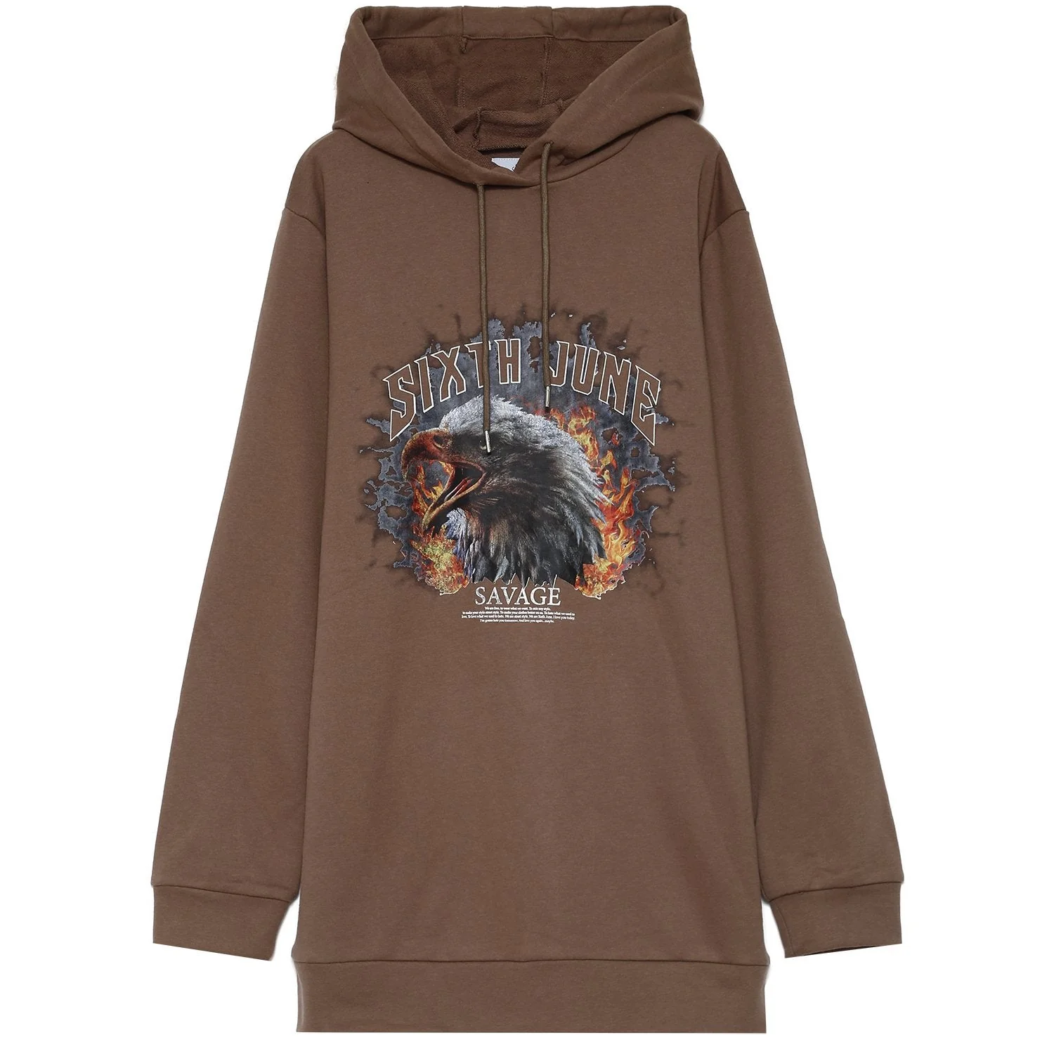 Robe sweat aigle savage Marron - Image 6