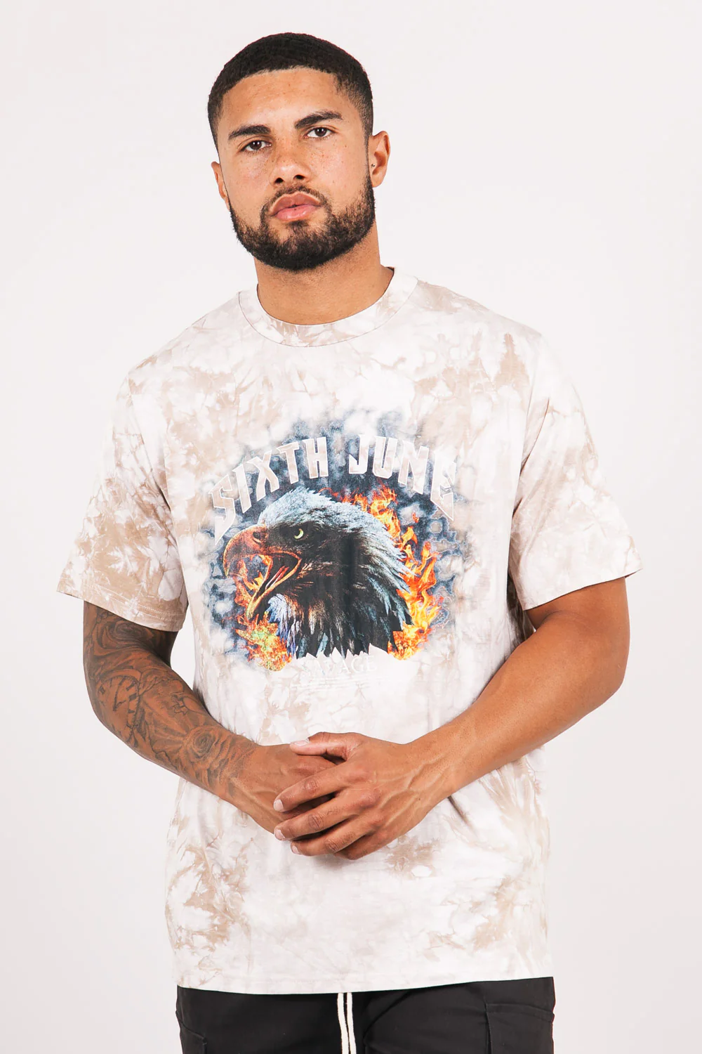 T-shirt aigle tie and dye beige - Image 2