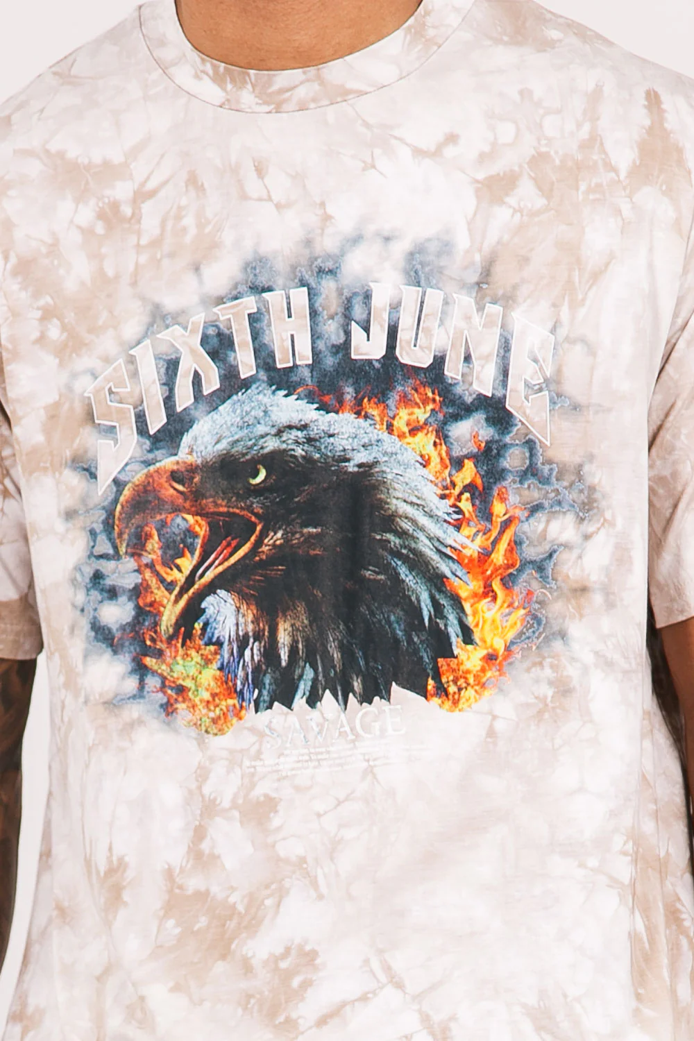 T-shirt aigle tie and dye beige - Image 3