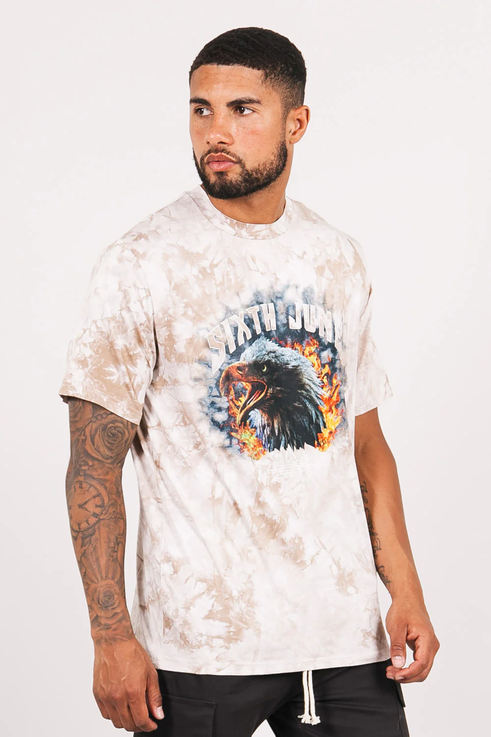 T-shirt aigle tie and dye beige - Image 5