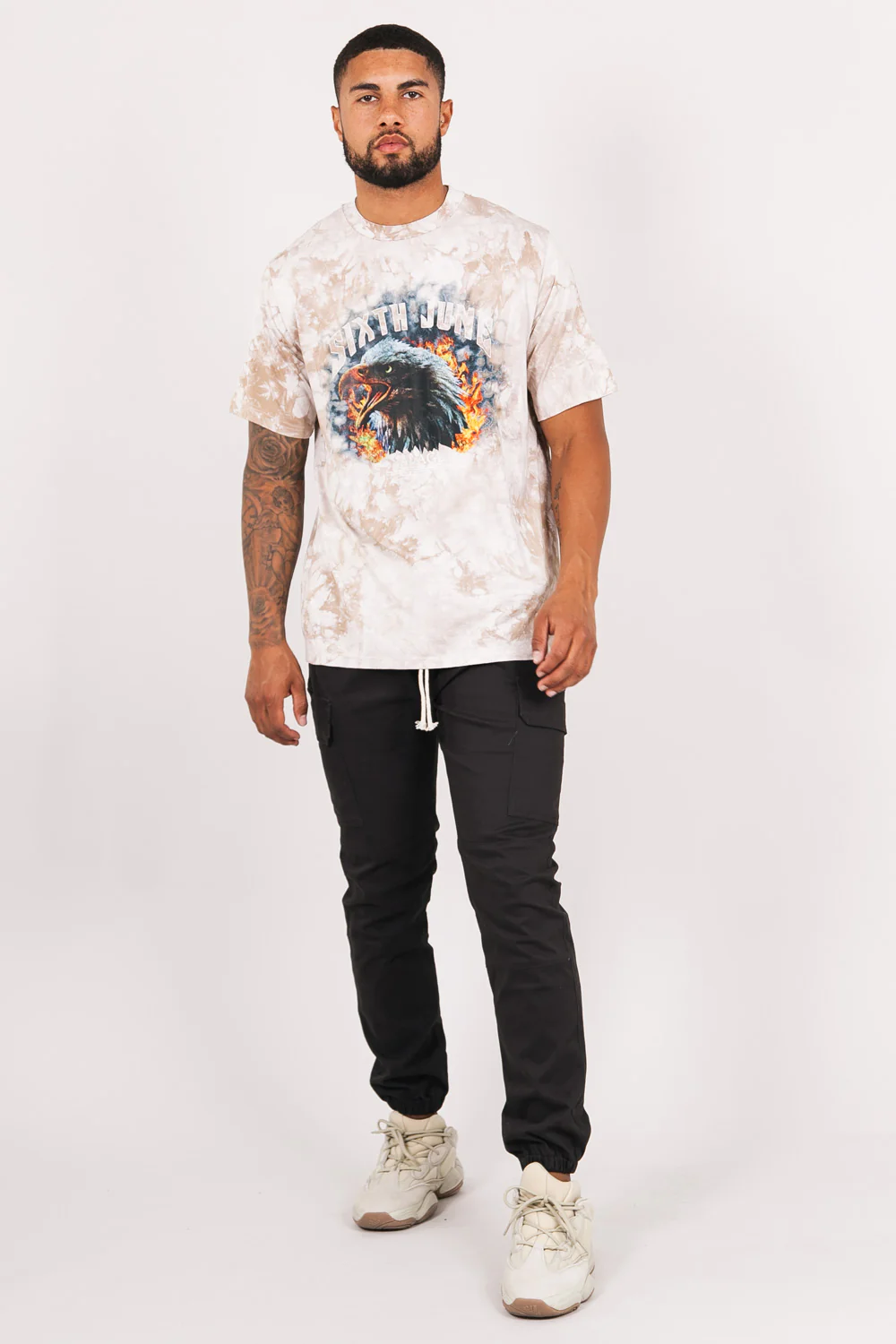 T-shirt aigle tie and dye beige - Image 6