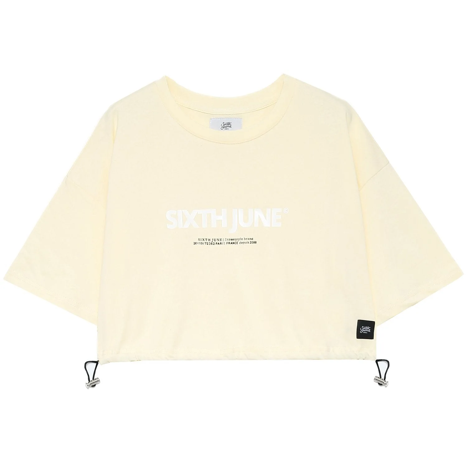 T-shirt court cordons jaune - Image 5