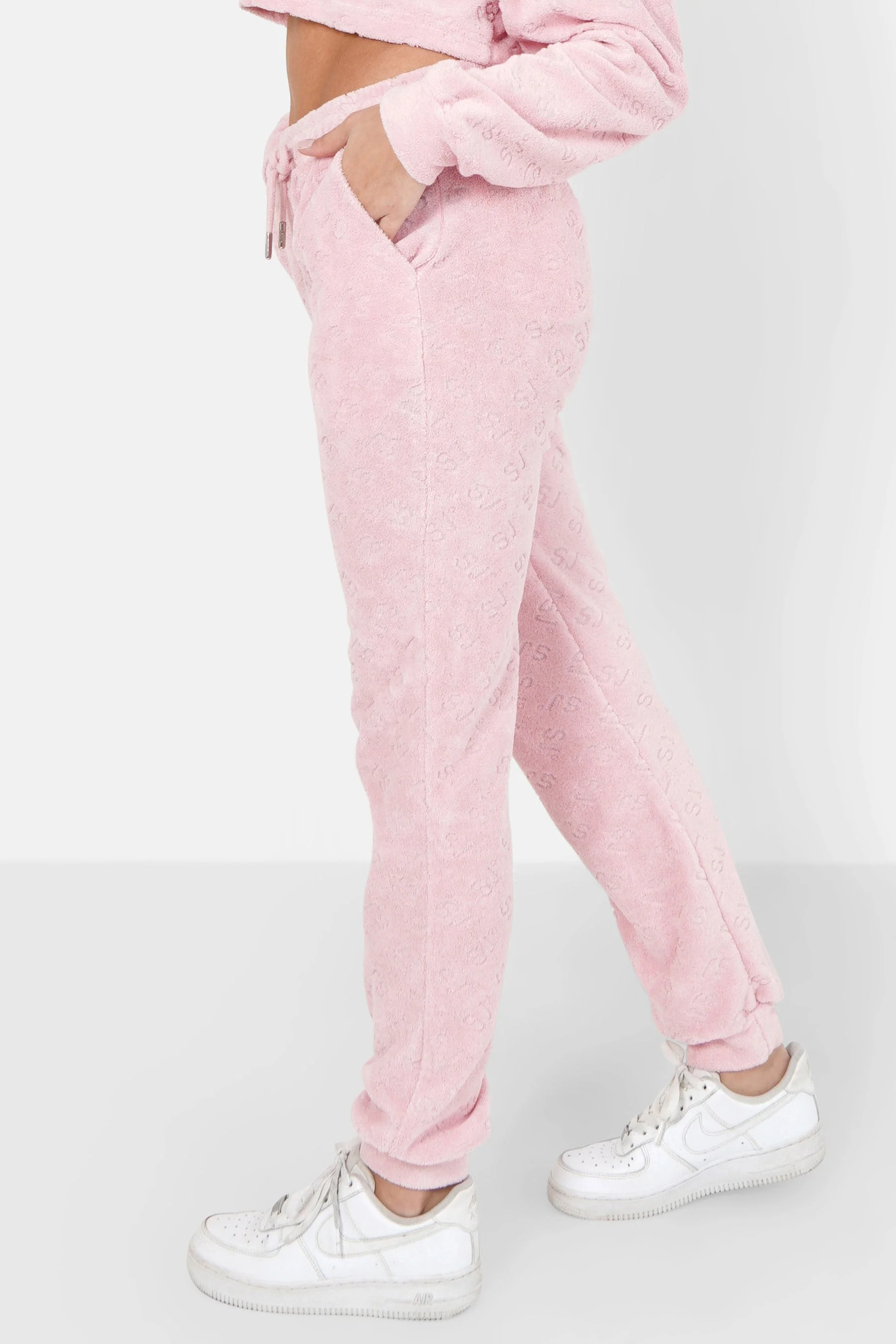 Jogging monogramme towel Rose - Image 4