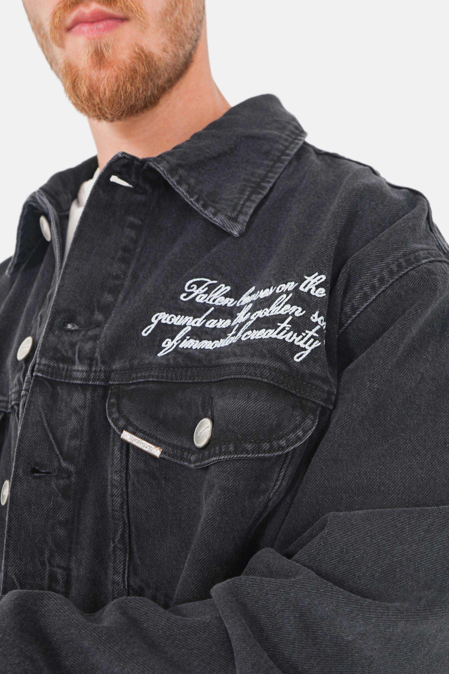 DENIM embroidery jacket - Image 3