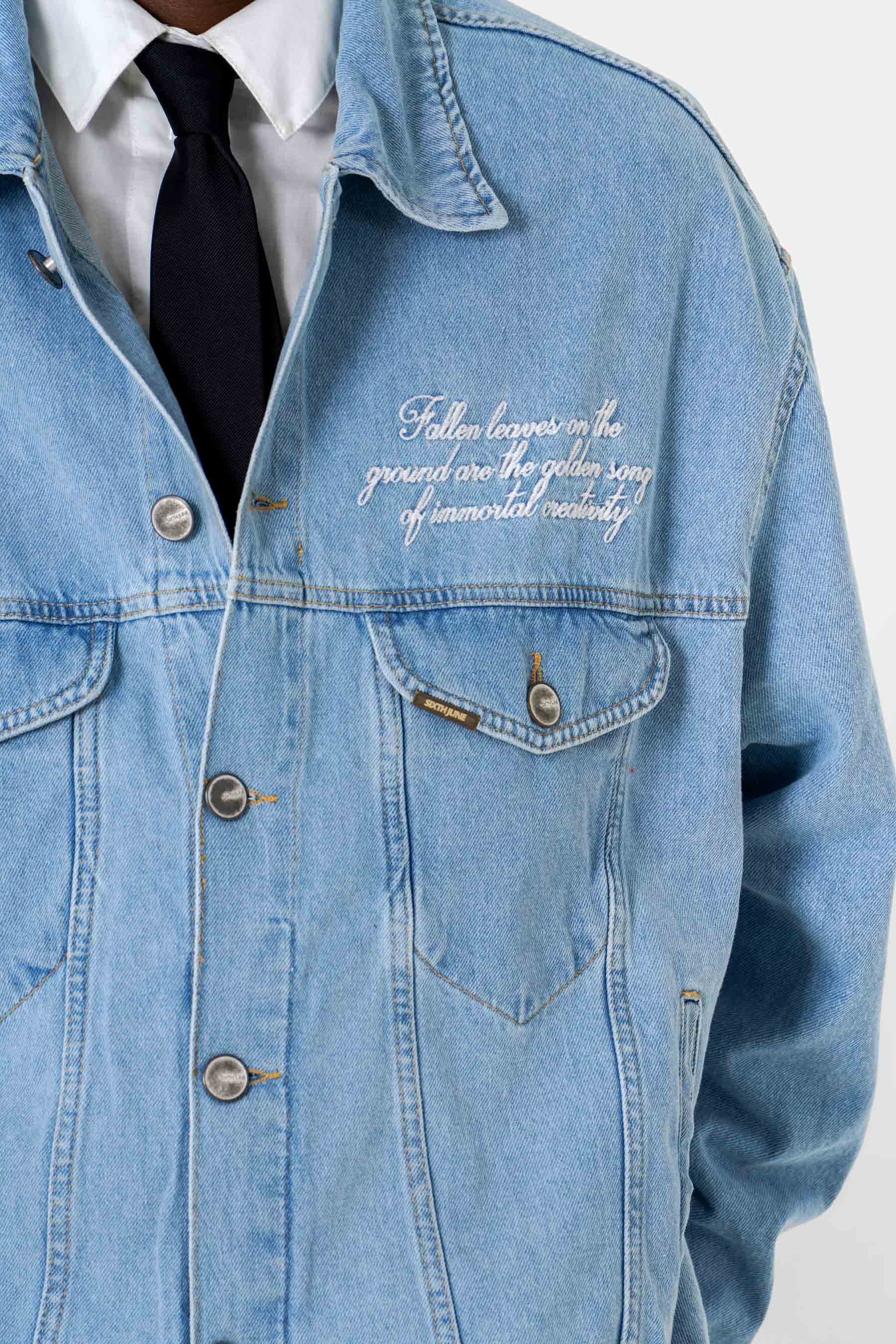 DENIM embroidery jacket - Image 3