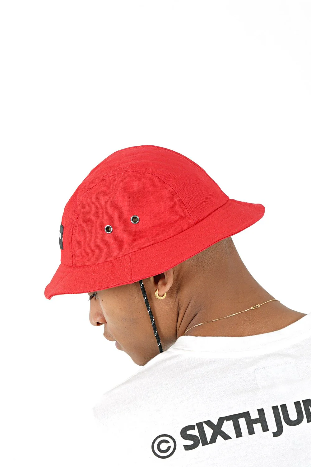 Bob cordon coton Rouge - Image 3