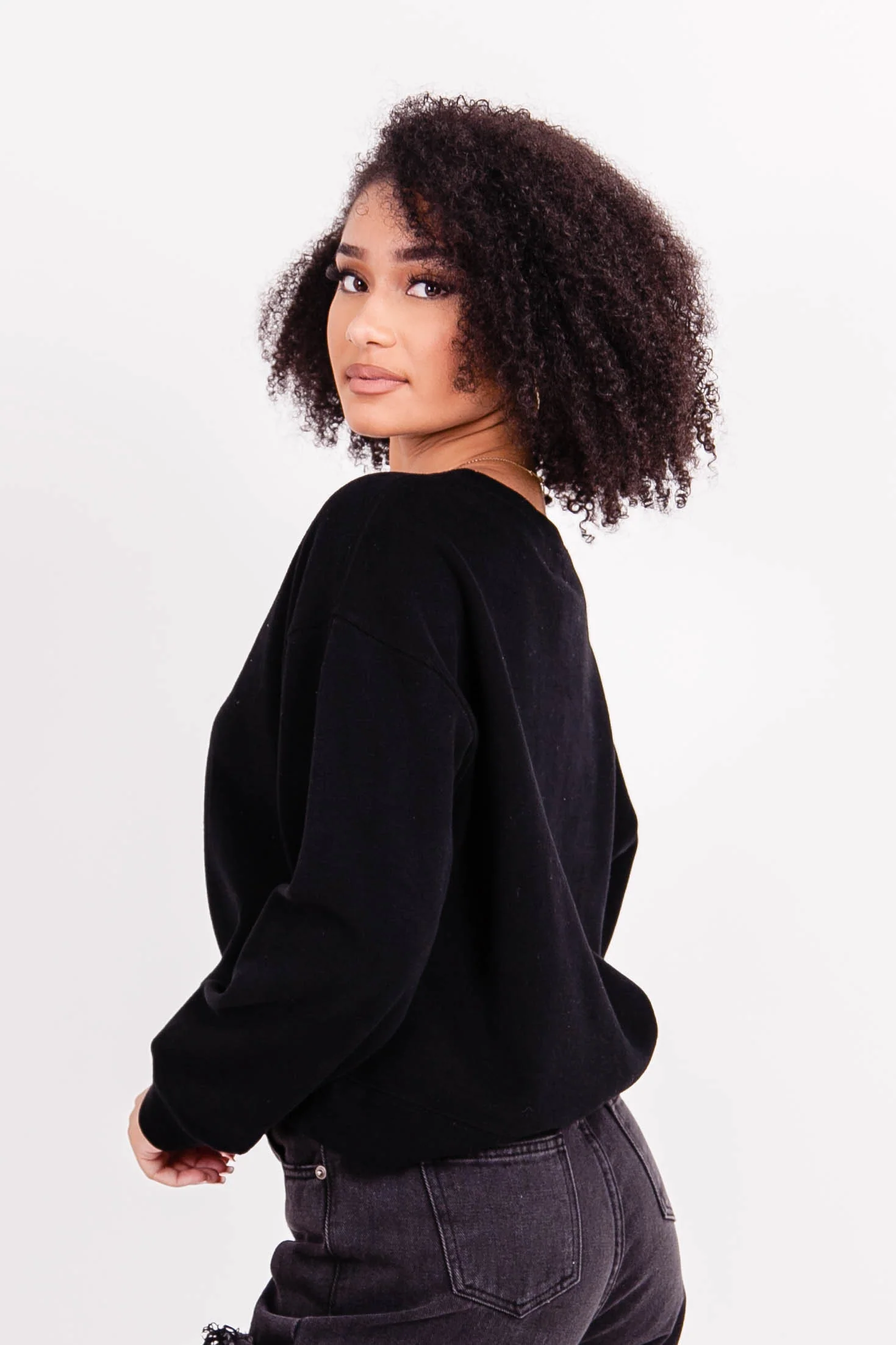 Sweatshirt essential logo noir - Image 3