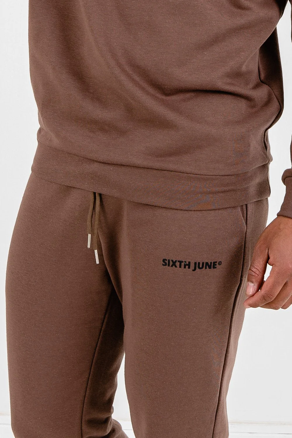 Jogging essential logo Marron - Image 3