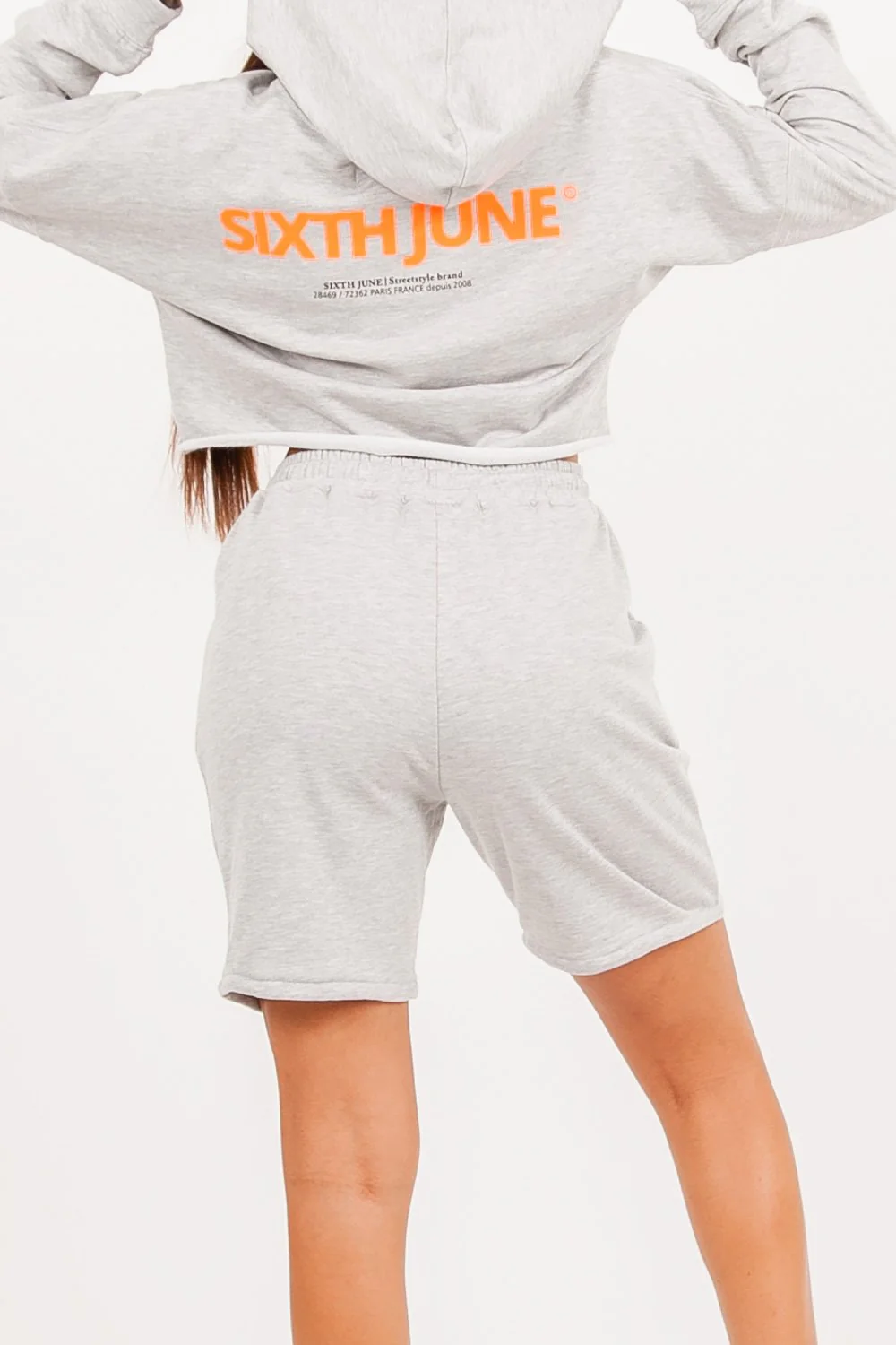 Short coton Gris - Image 4