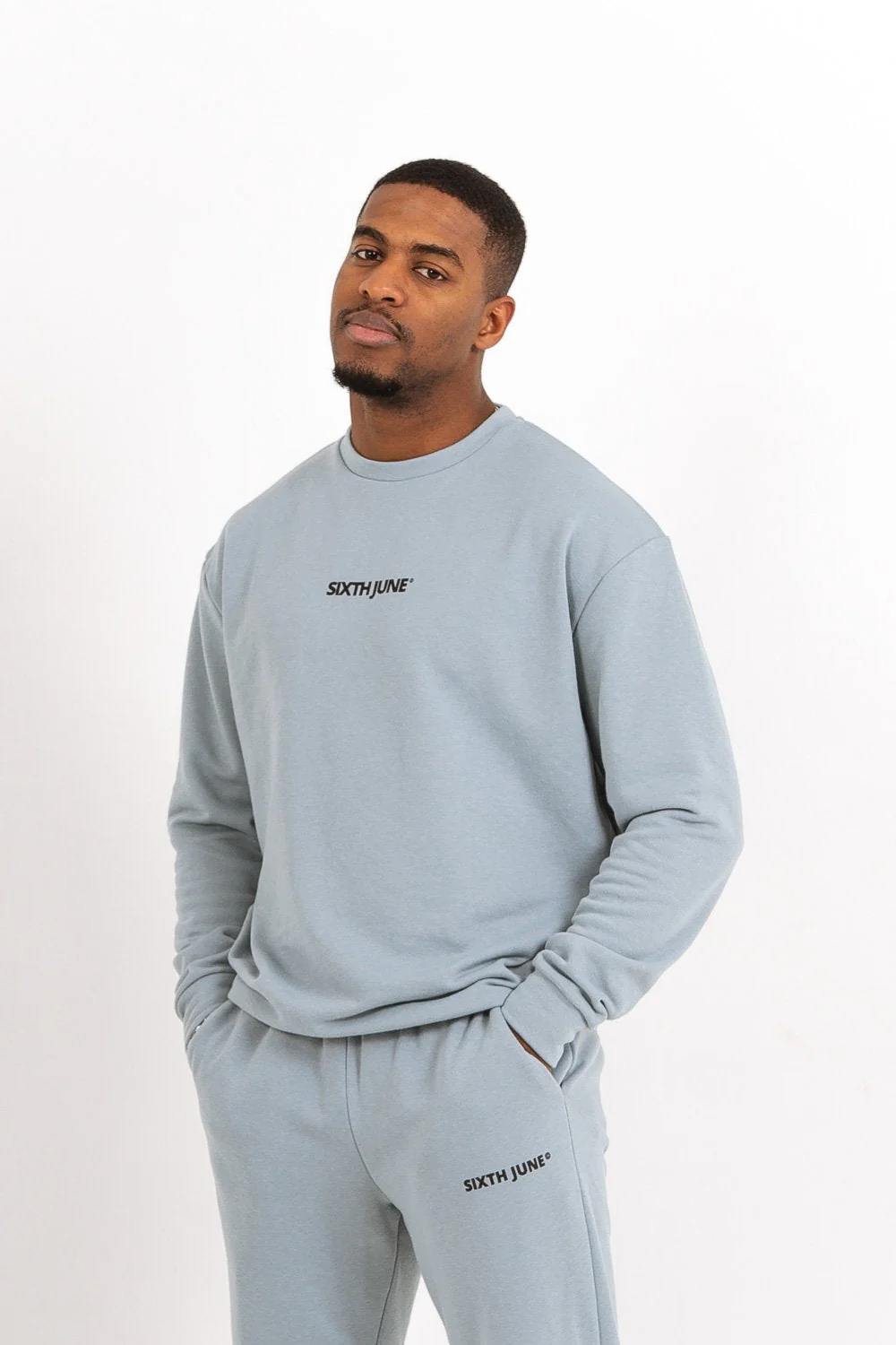 Sweatshirt logo confort Bleu - Image 4
