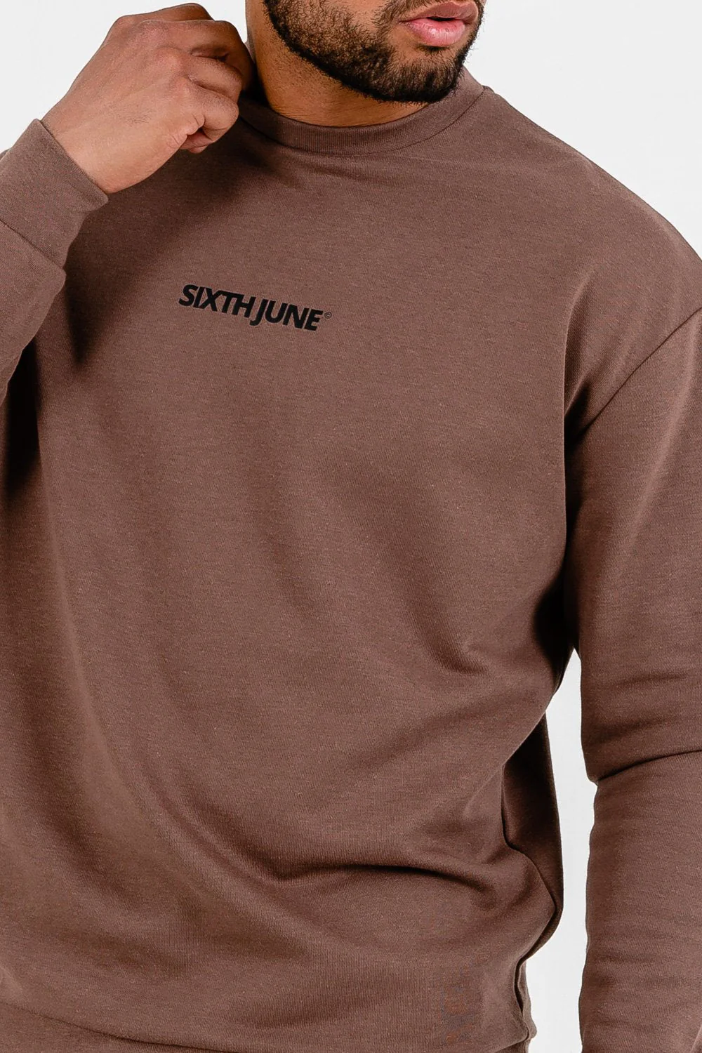 Sweatshirt logo confort Marron - Image 3