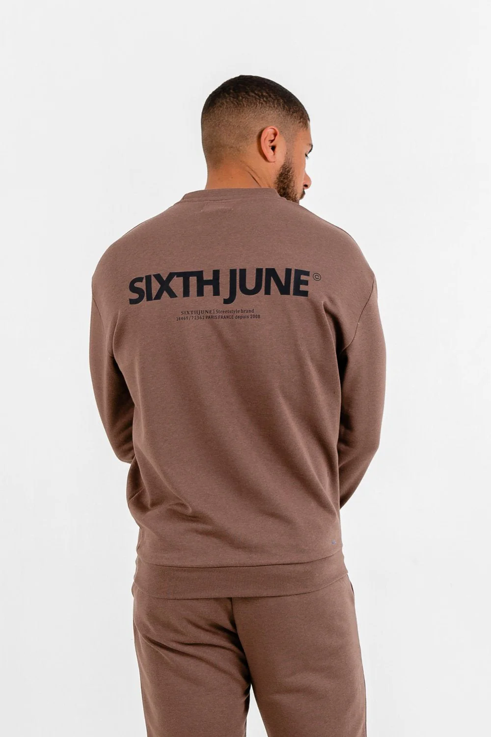 Sweatshirt logo confort Marron - Image 5