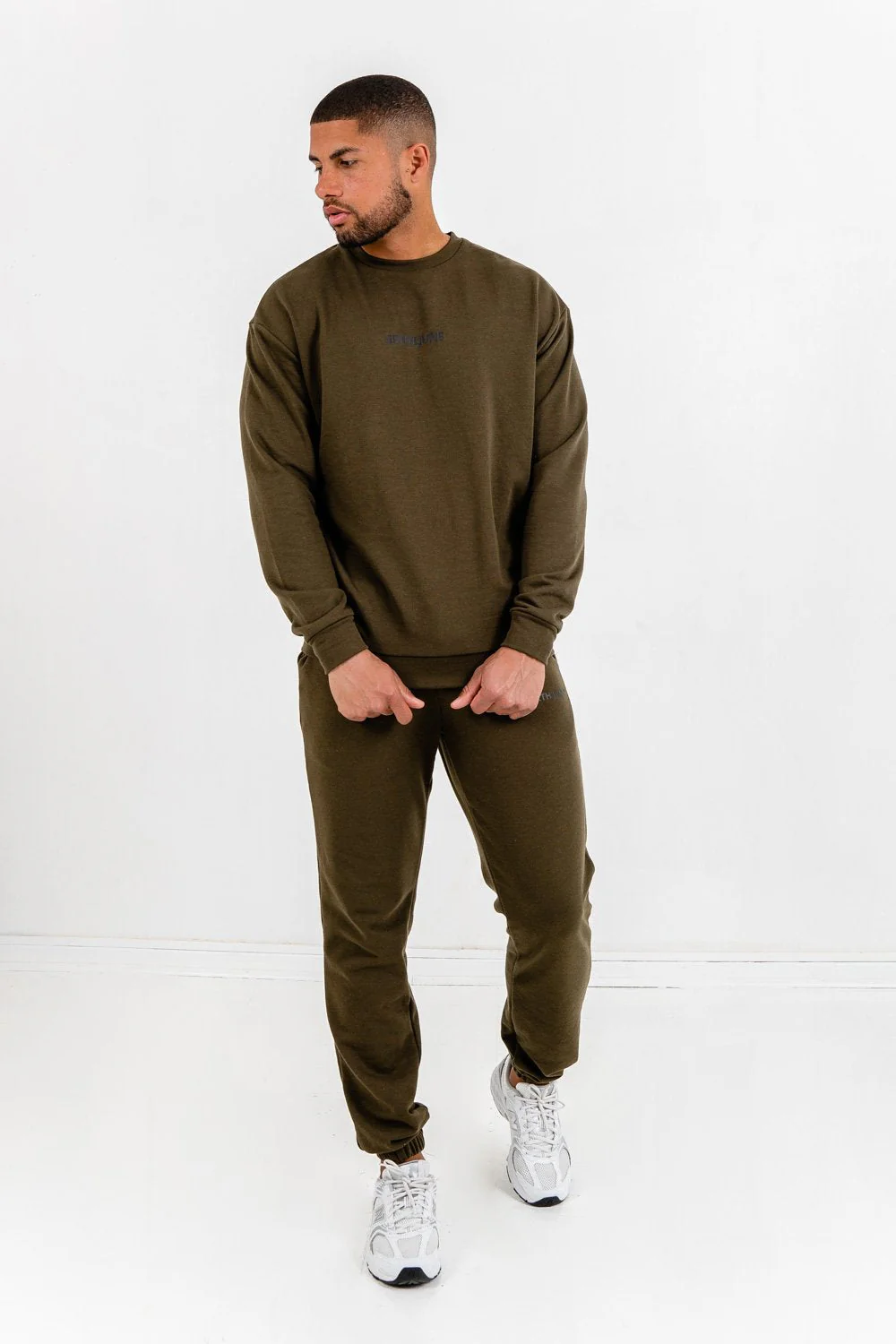 Sweatshirt logo confort Kaki - Image 2