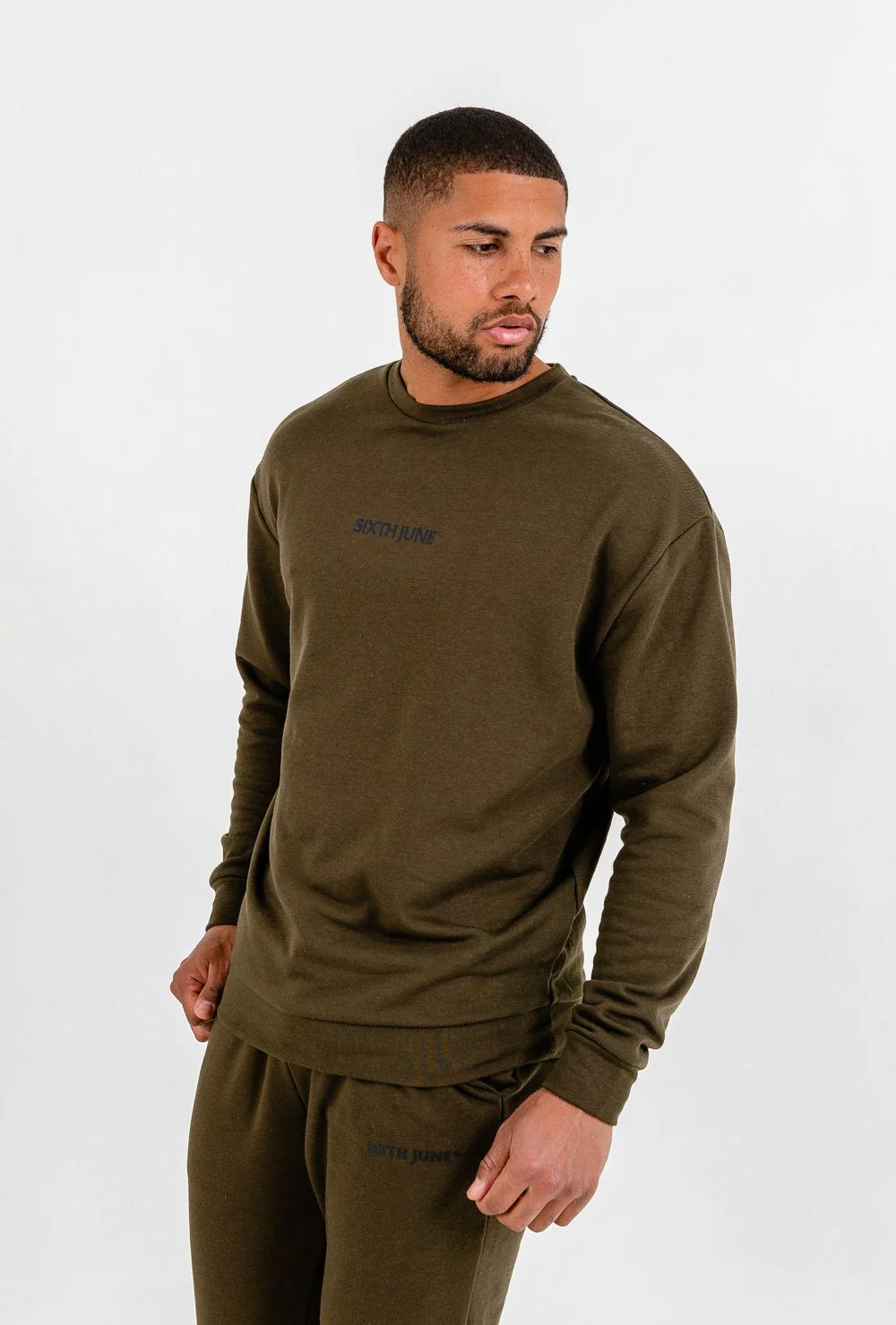 Sweatshirt logo confort Kaki - Image 3