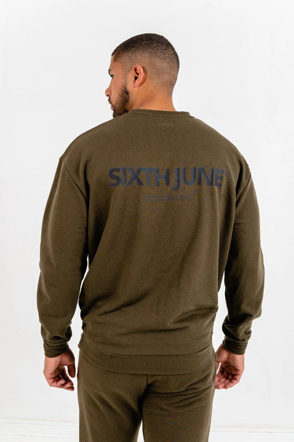 Sweatshirt logo confort Kaki - Image 4