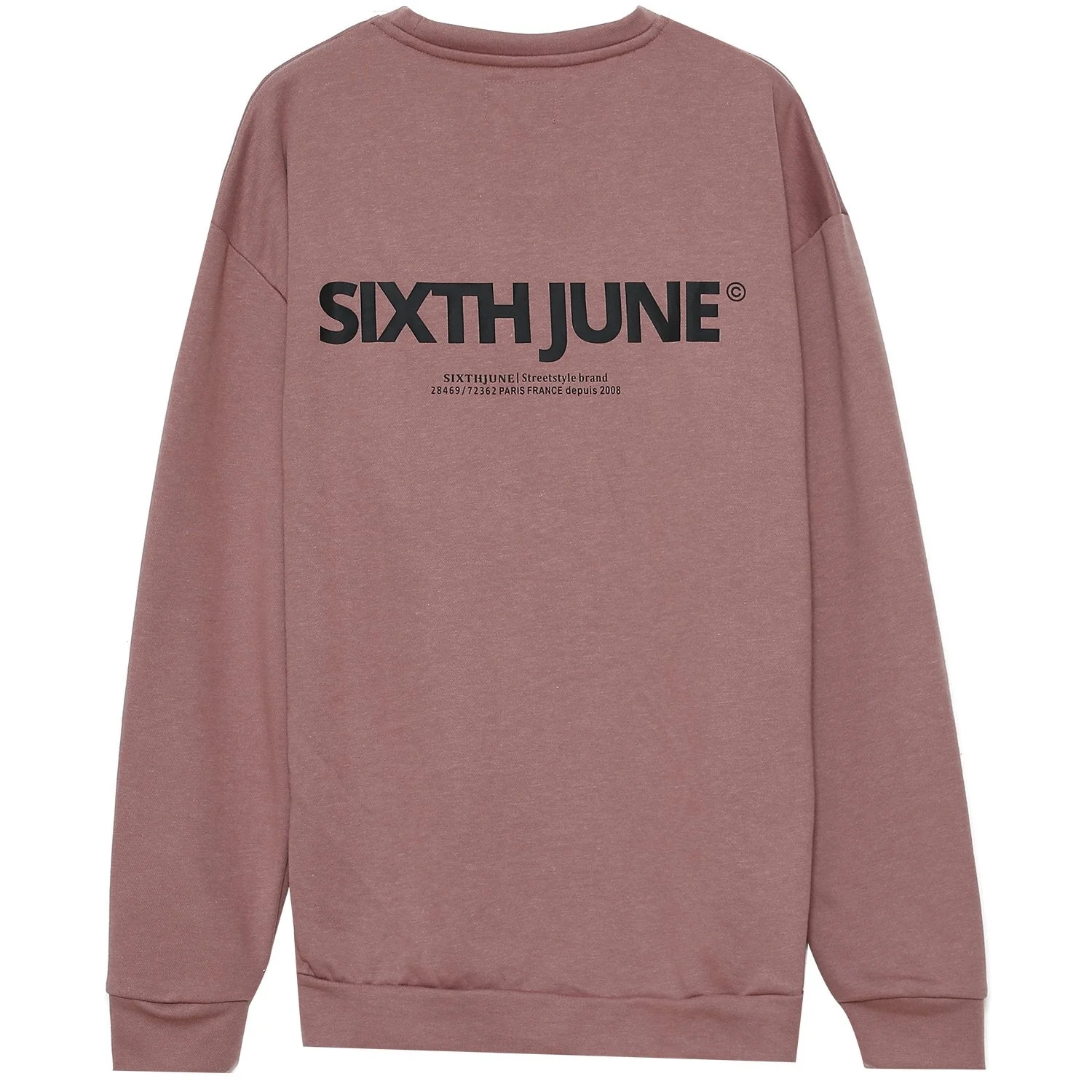 Sweatshirt logo coton Rose foncé - Image 6
