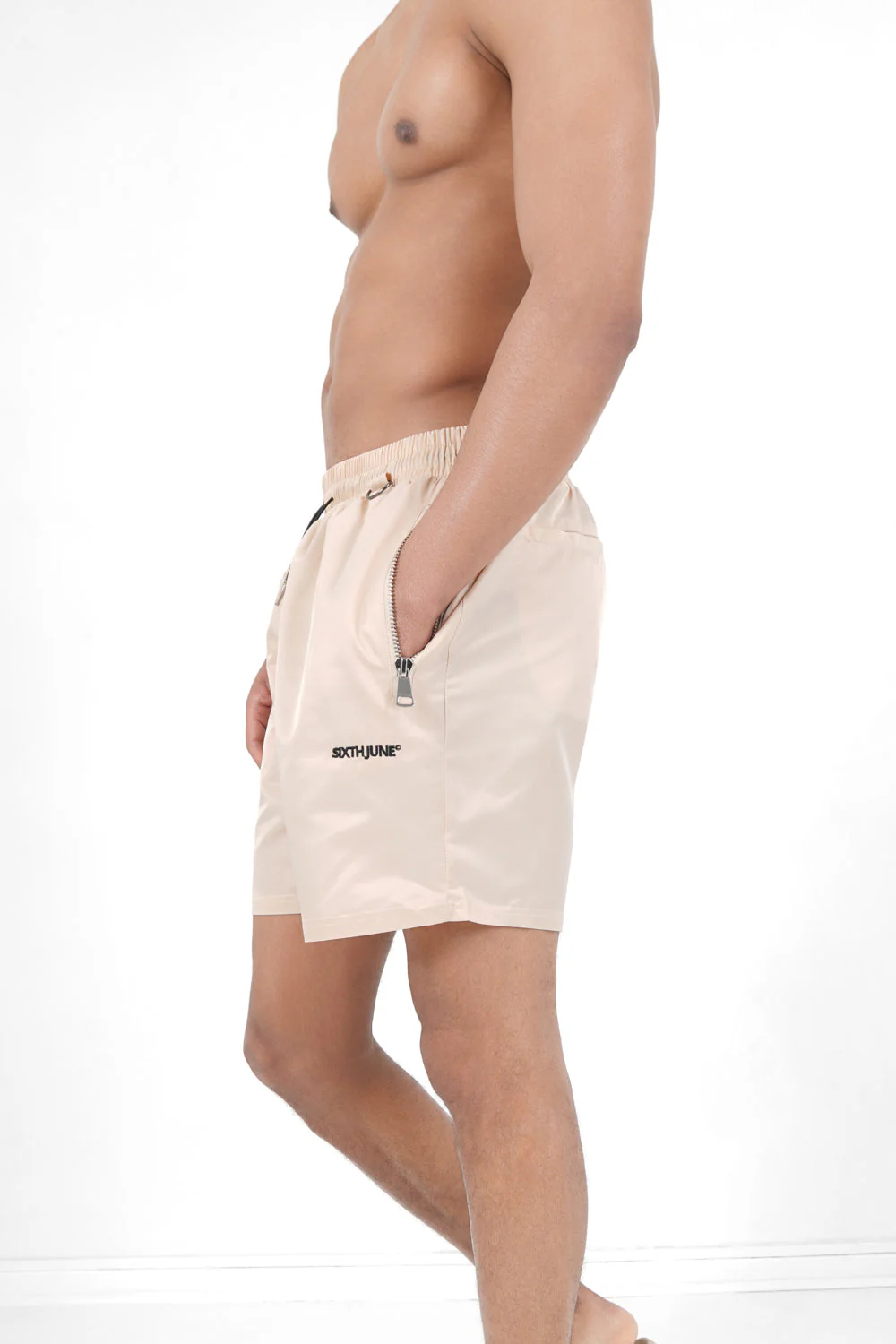 Short de bain poches Beige - Image 4