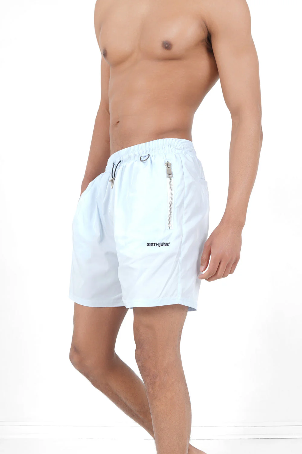 Short de bain poches Bleu clair - Image 4