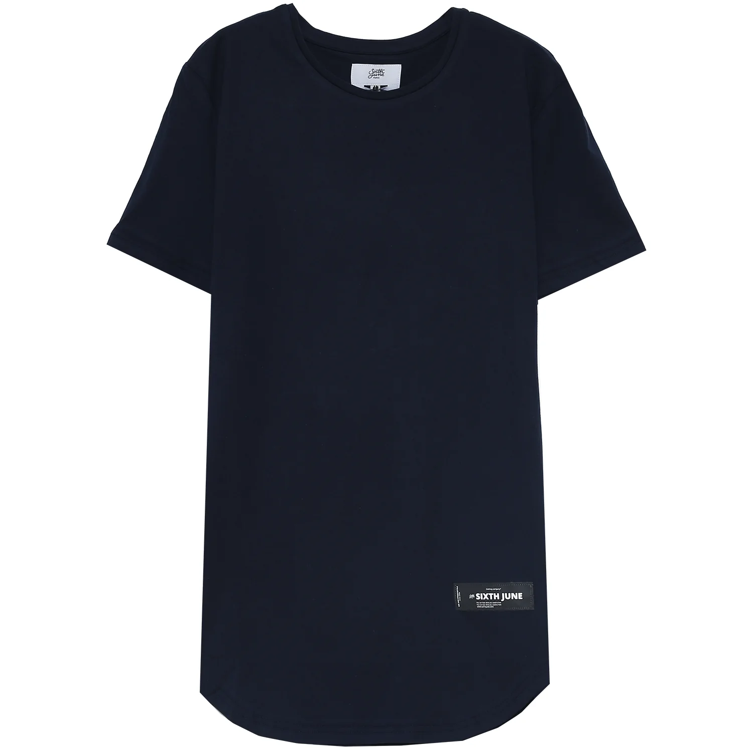T-shirt basique arrondi Bleu foncé