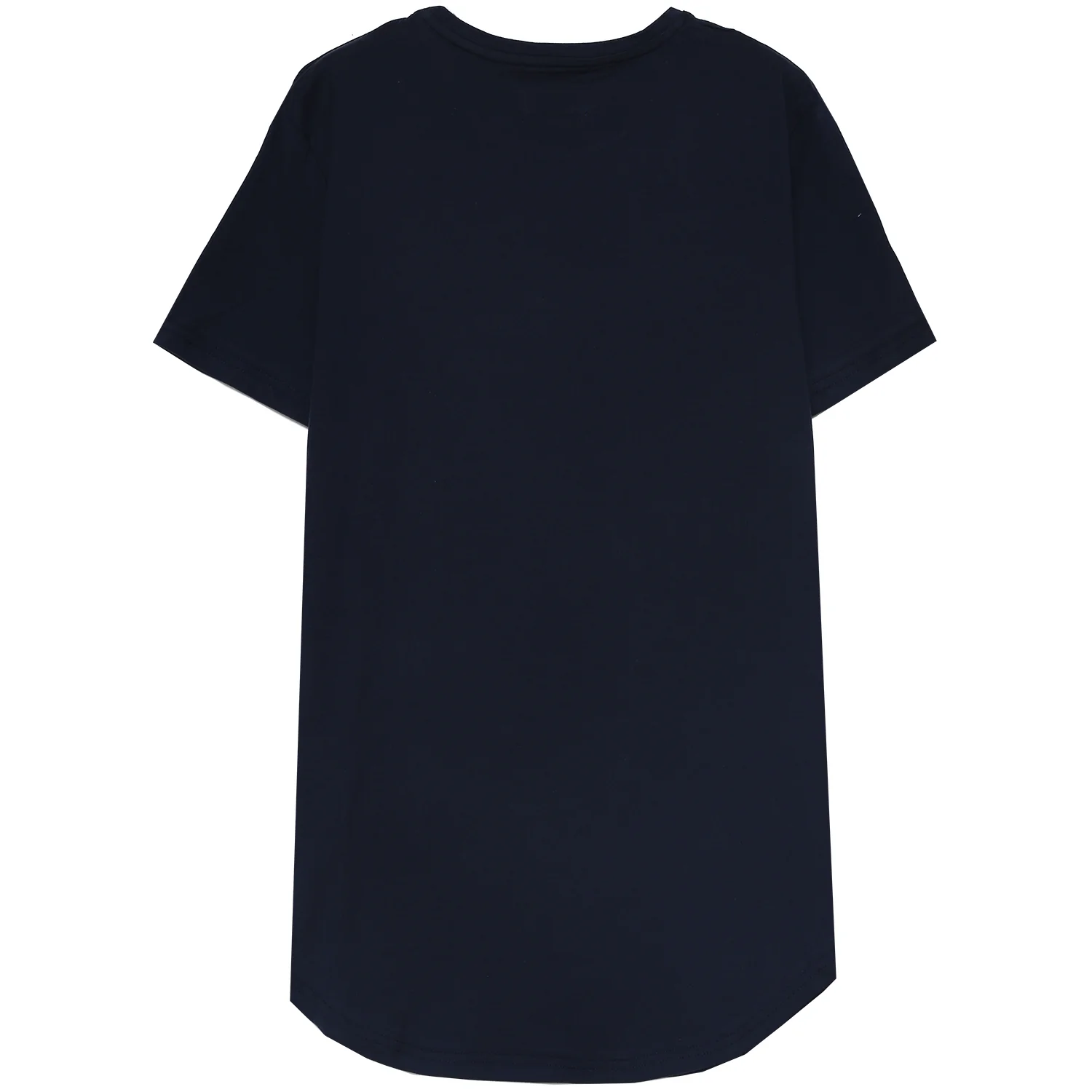 T-shirt basique arrondi Bleu foncé - Image 7