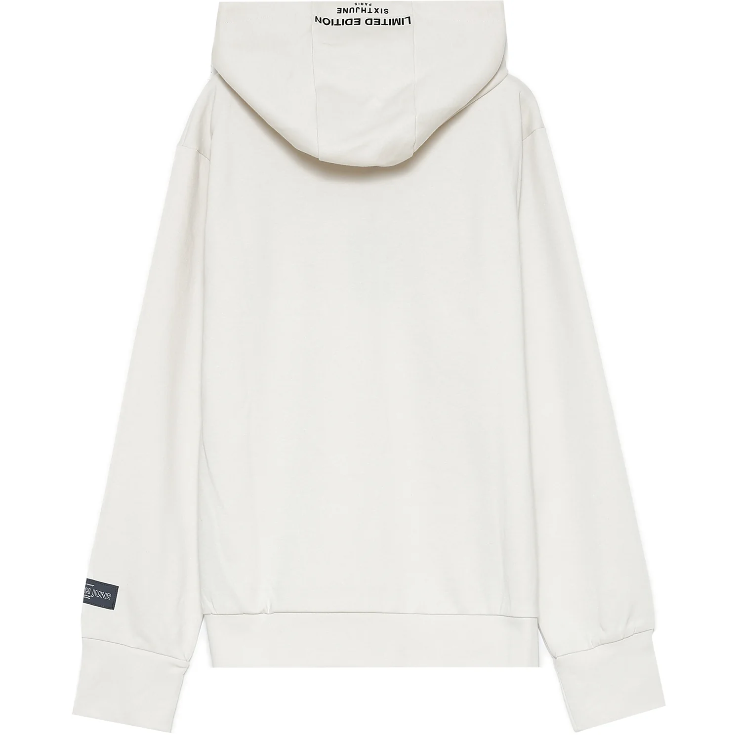 Sweat à capuche limited edition zip blanc cassé - Image 7