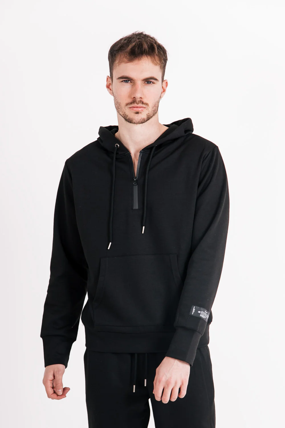 Sweat à capuche limited edition zip noir - Image 2