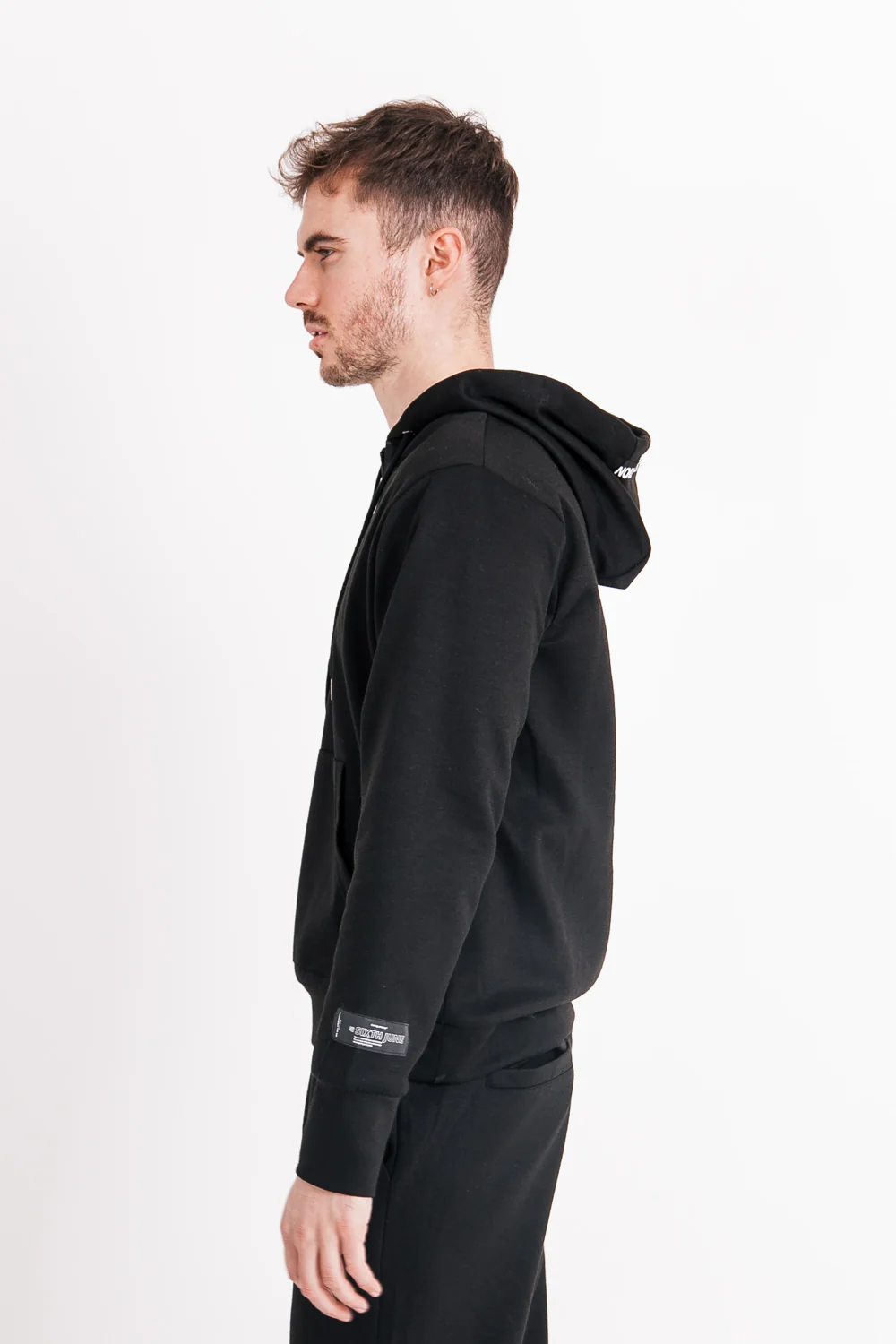 Sweat à capuche limited edition zip noir - Image 4