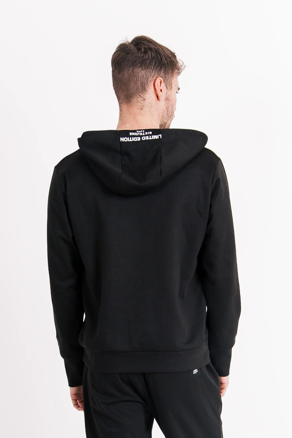 Sweat à capuche limited edition zip noir - Image 5