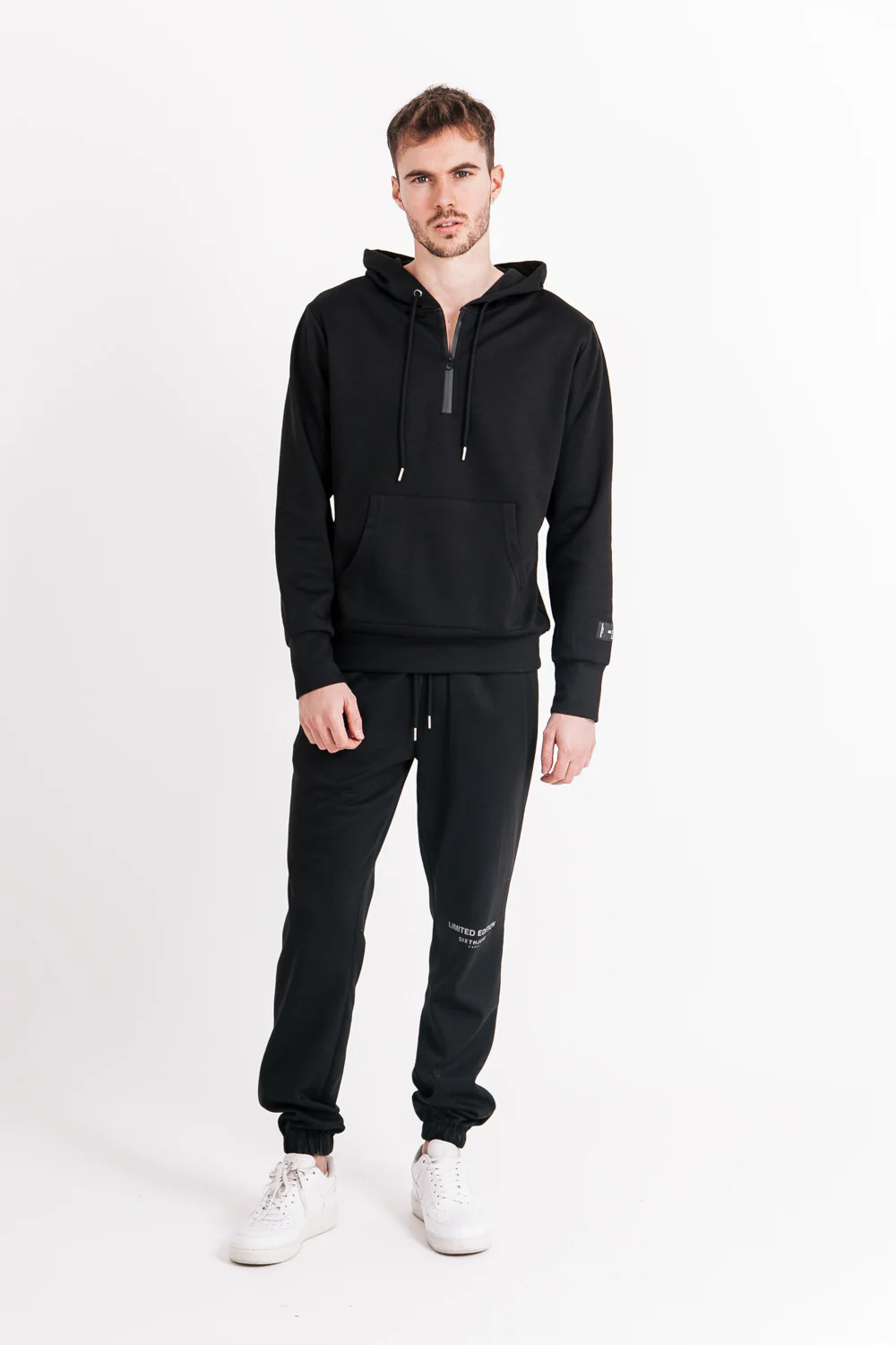 Sweat à capuche limited edition zip noir - Image 6