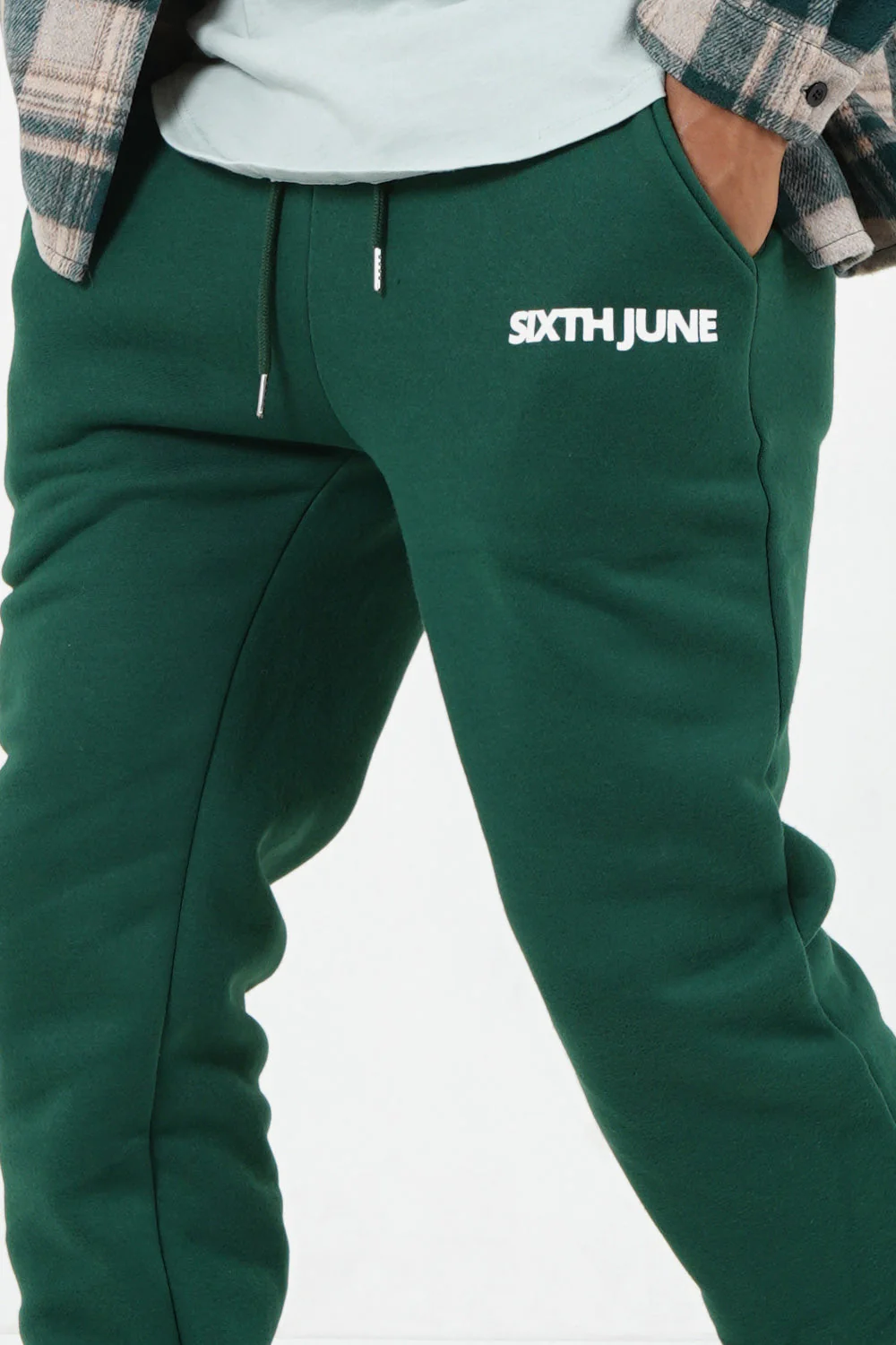 Jogging molletonné logo Vert foncé - Image 3