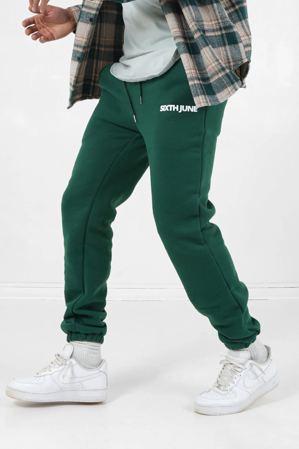 Jogging molletonné logo Vert foncé - Image 4