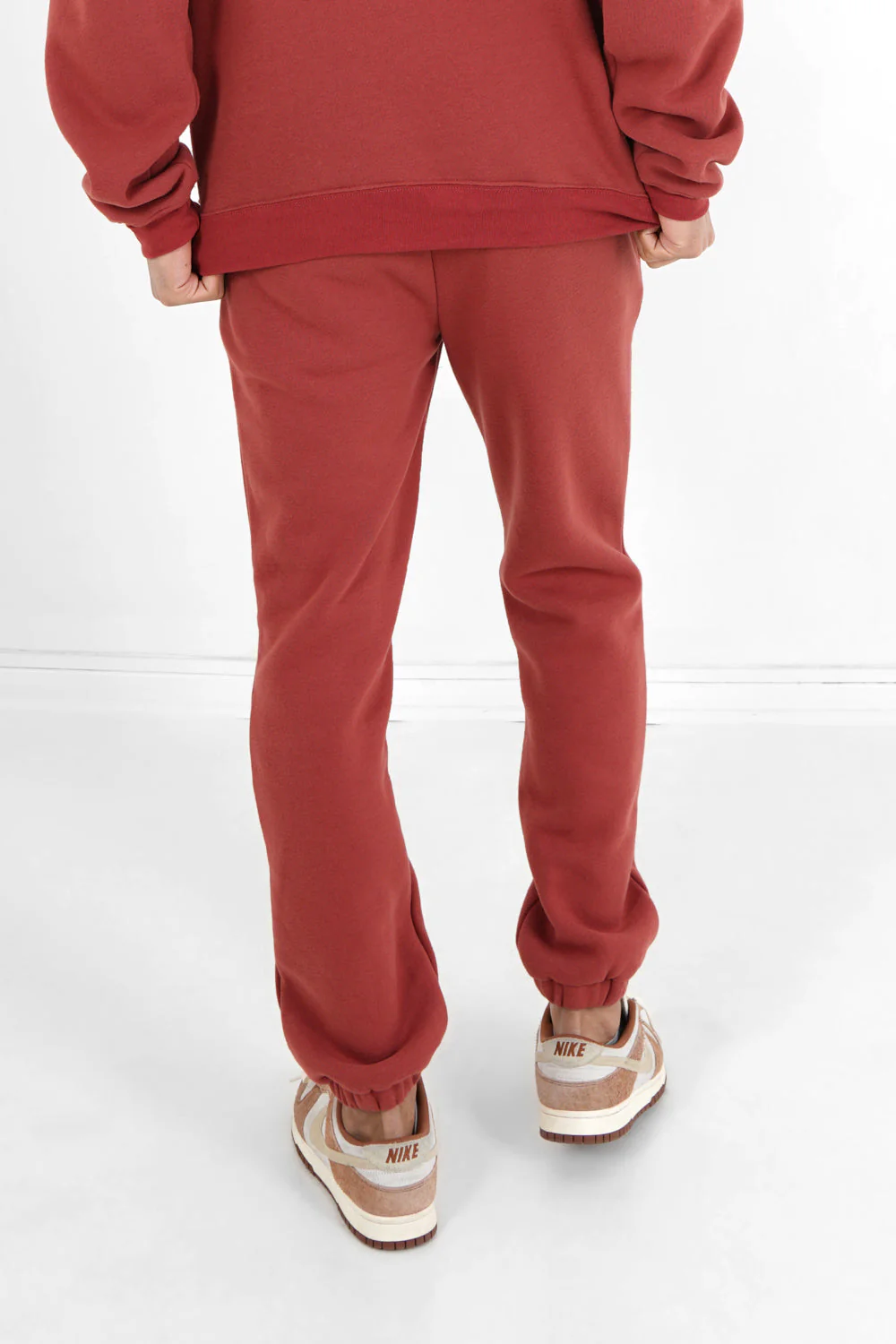 Jogging molletonné logo Rouge foncé - Image 5