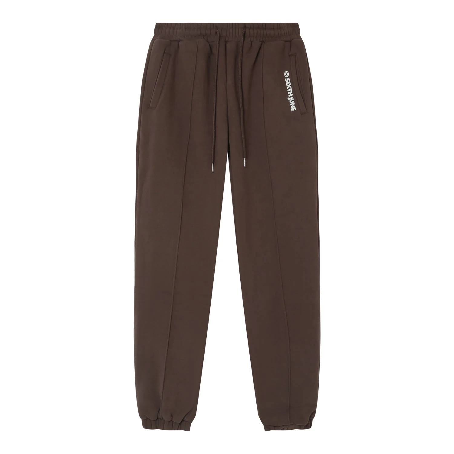Jogging molletonné surpiqûres Marron - Image 6