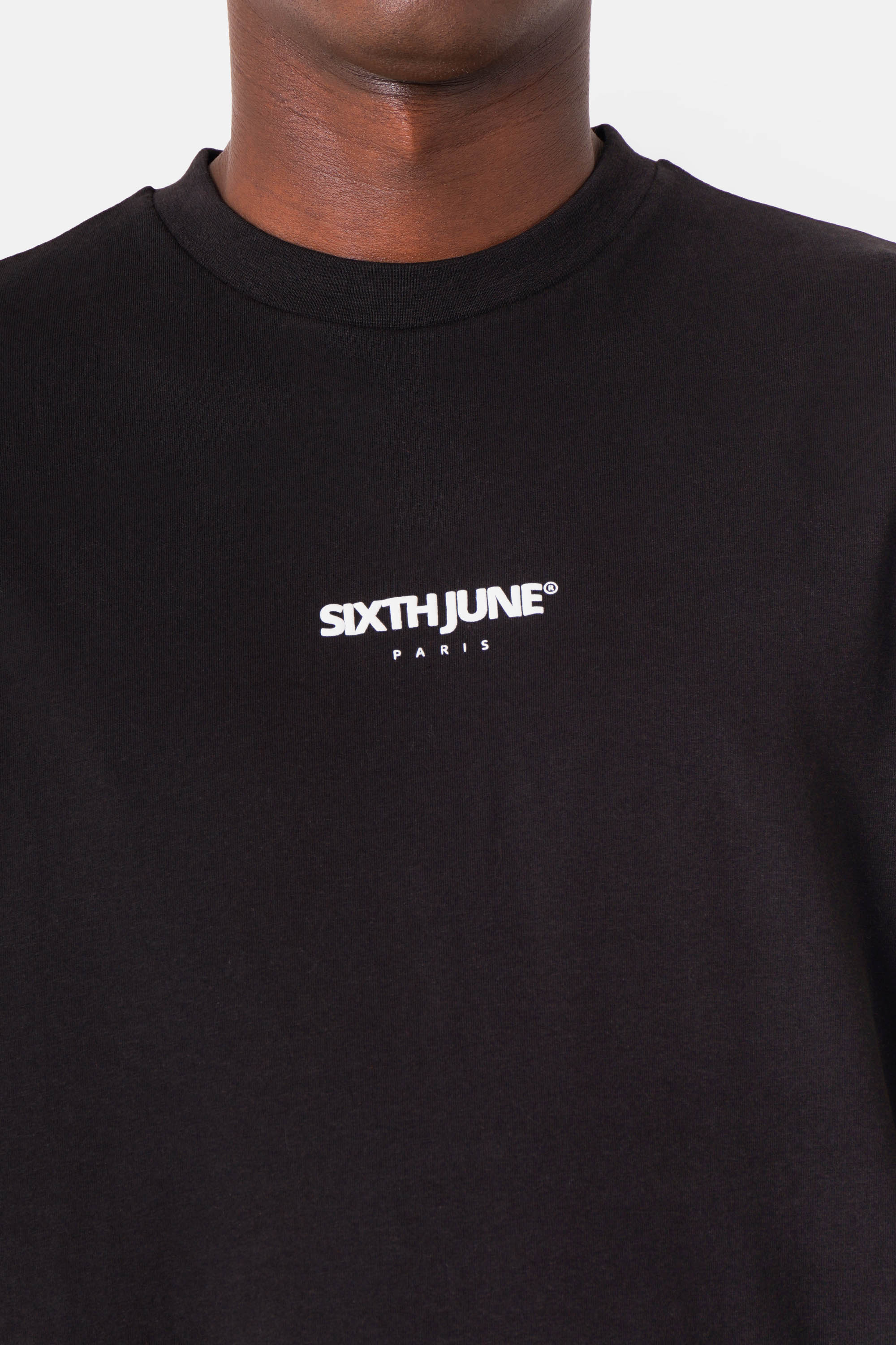 T-shirt essentiel print logo Noir - Image 3