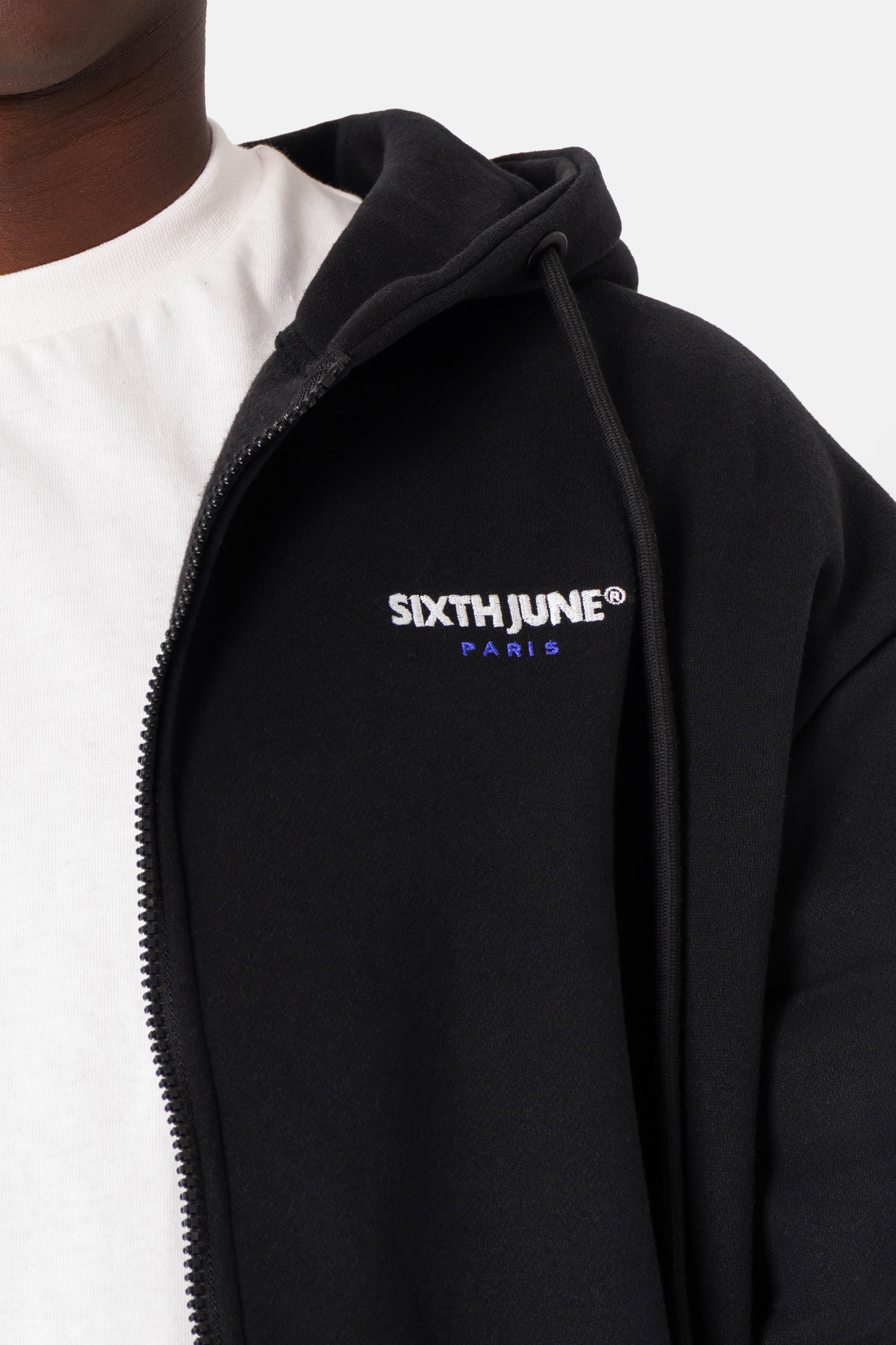 ESSENTIEL logo zipper hoodie - Image 4