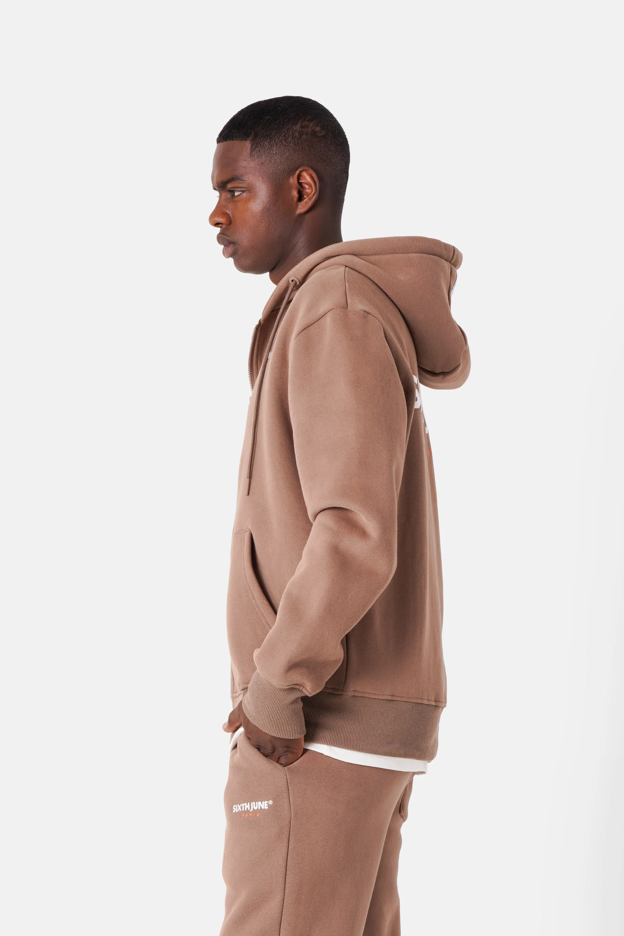 ESSENTIEL logo zipper hoodie - Image 4