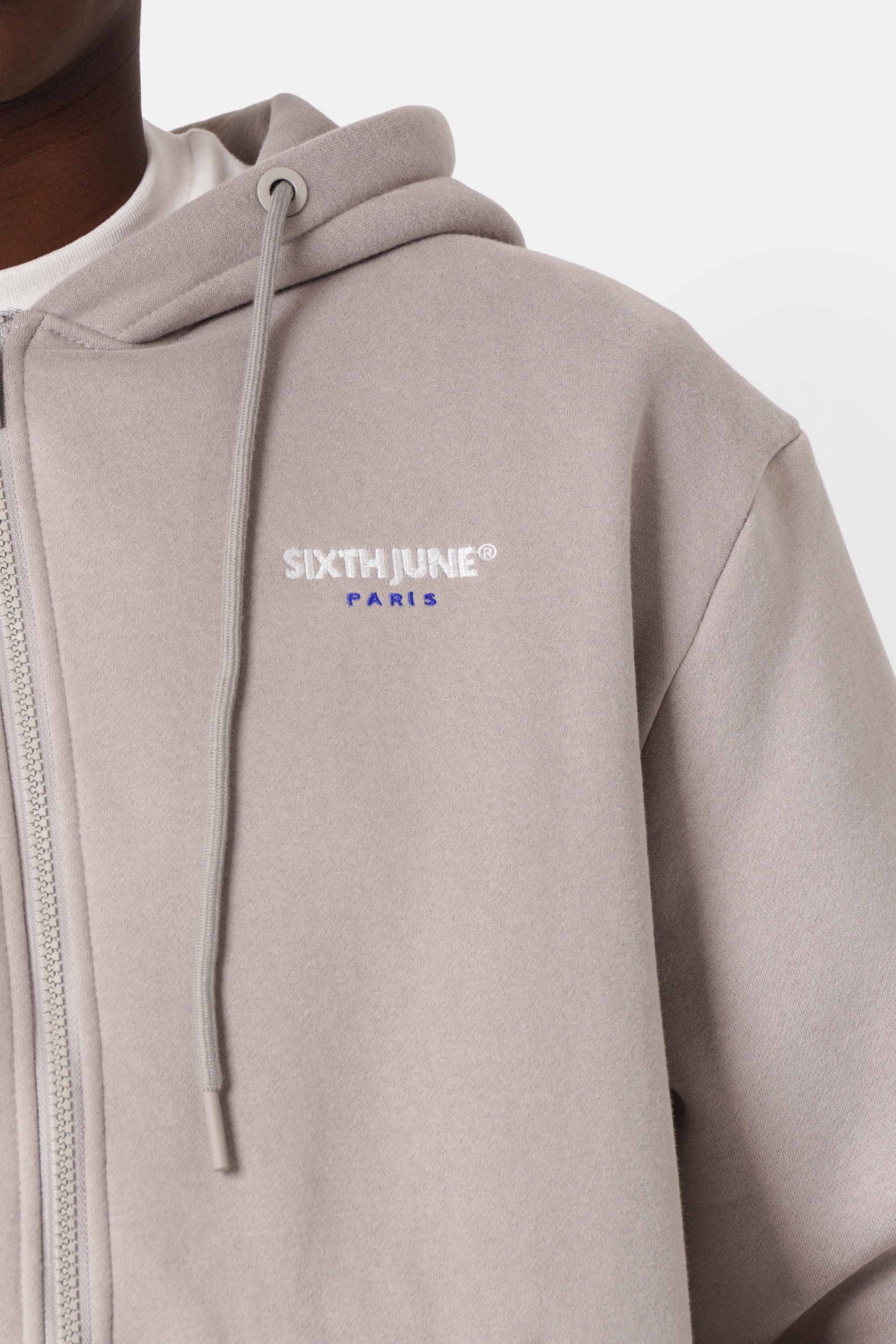 ESSENTIEL logo zipper hoodie - Image 4