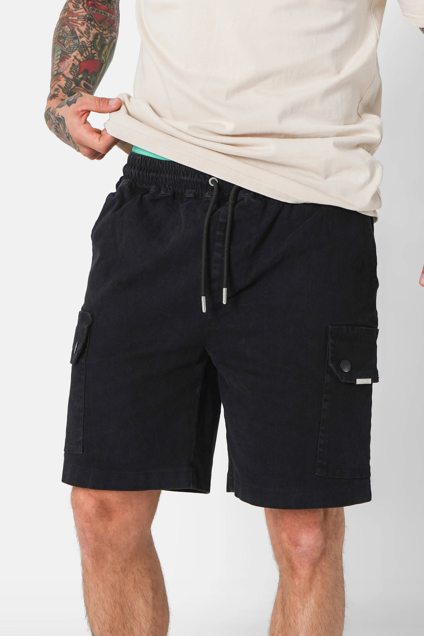 Short cargo cordon Noir - Image 4