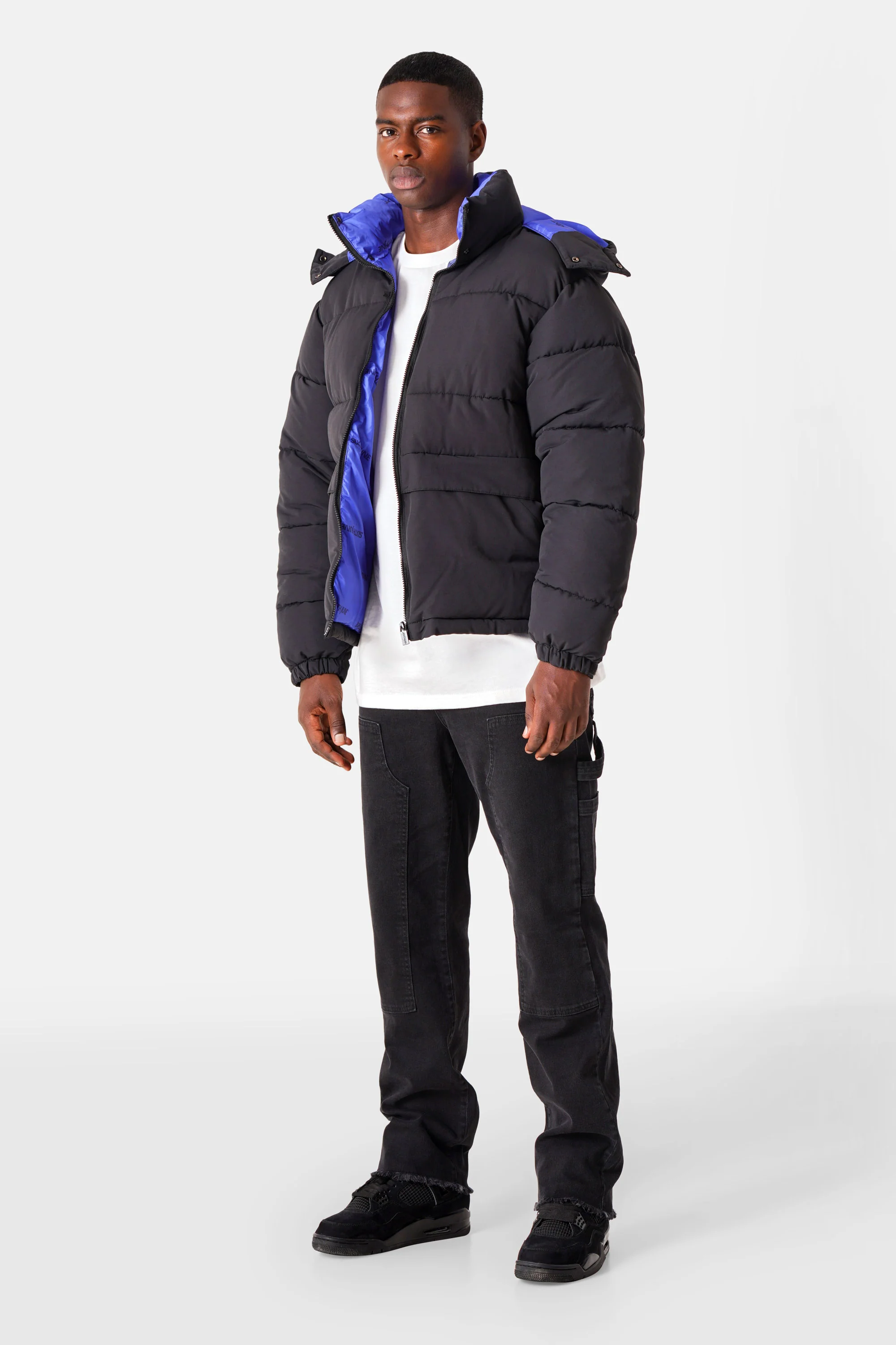 BICOLORED logo puffer jacket - Image 2
