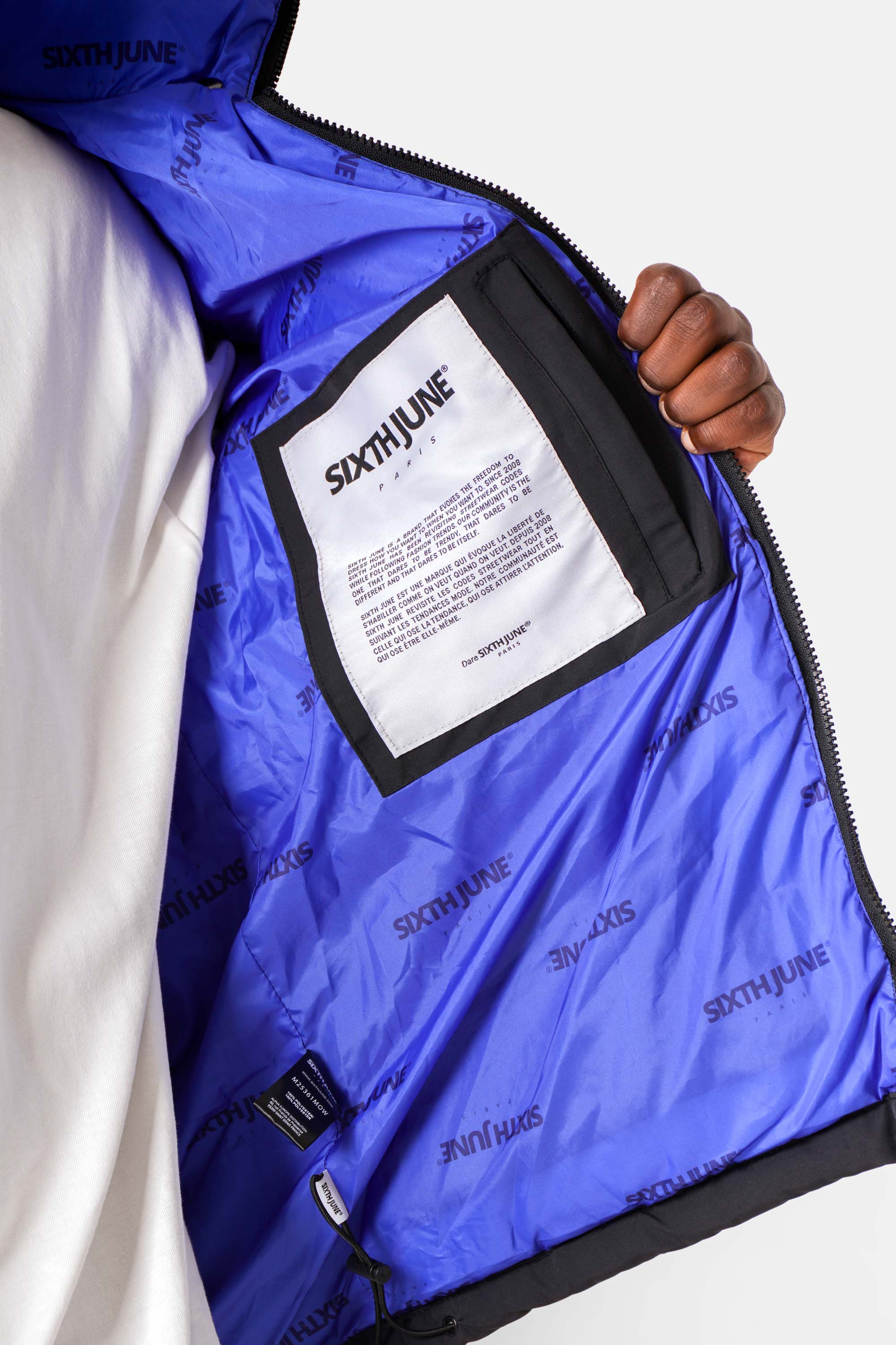 BICOLORED logo puffer jacket - Image 3