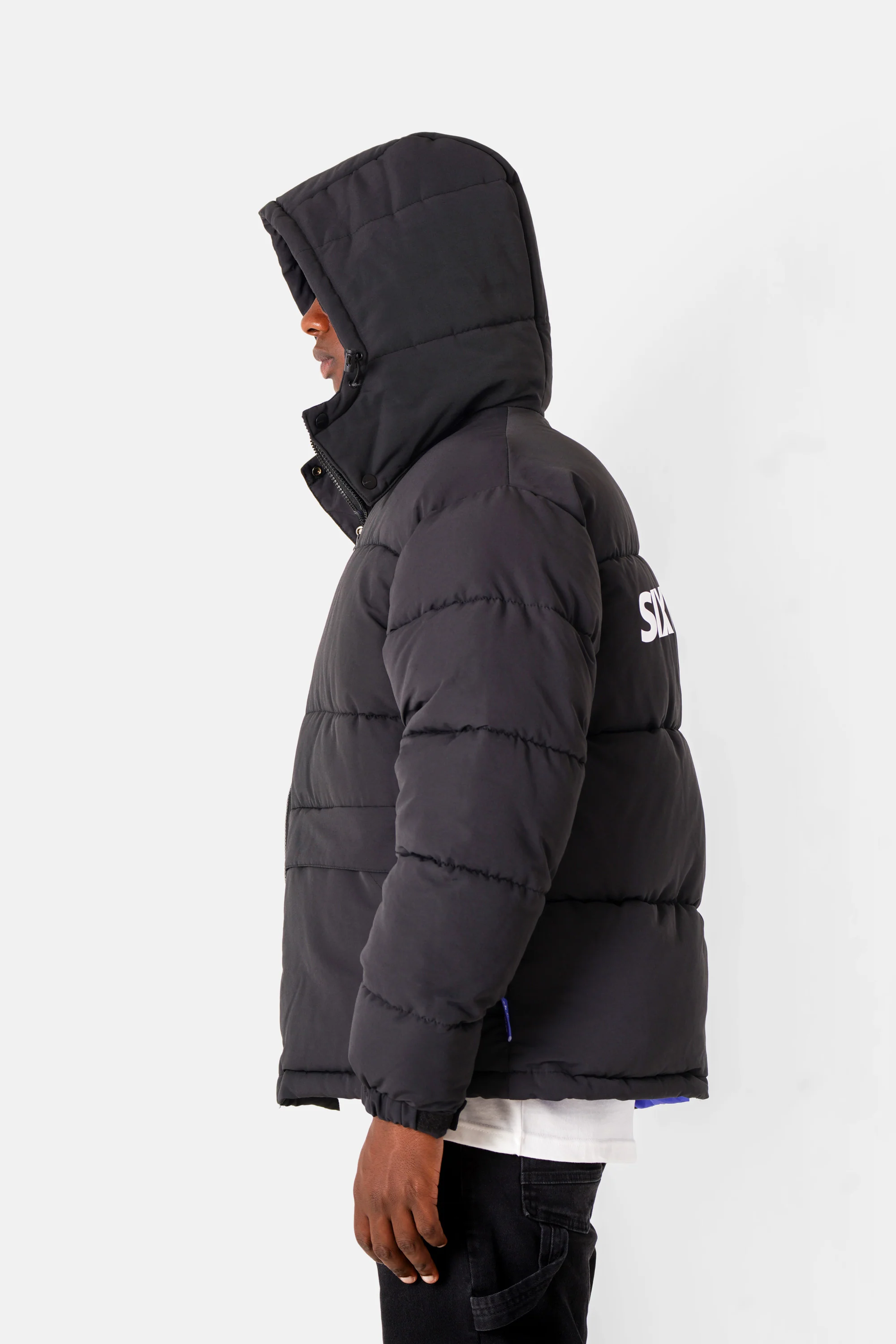 BICOLORED logo puffer jacket - Image 4