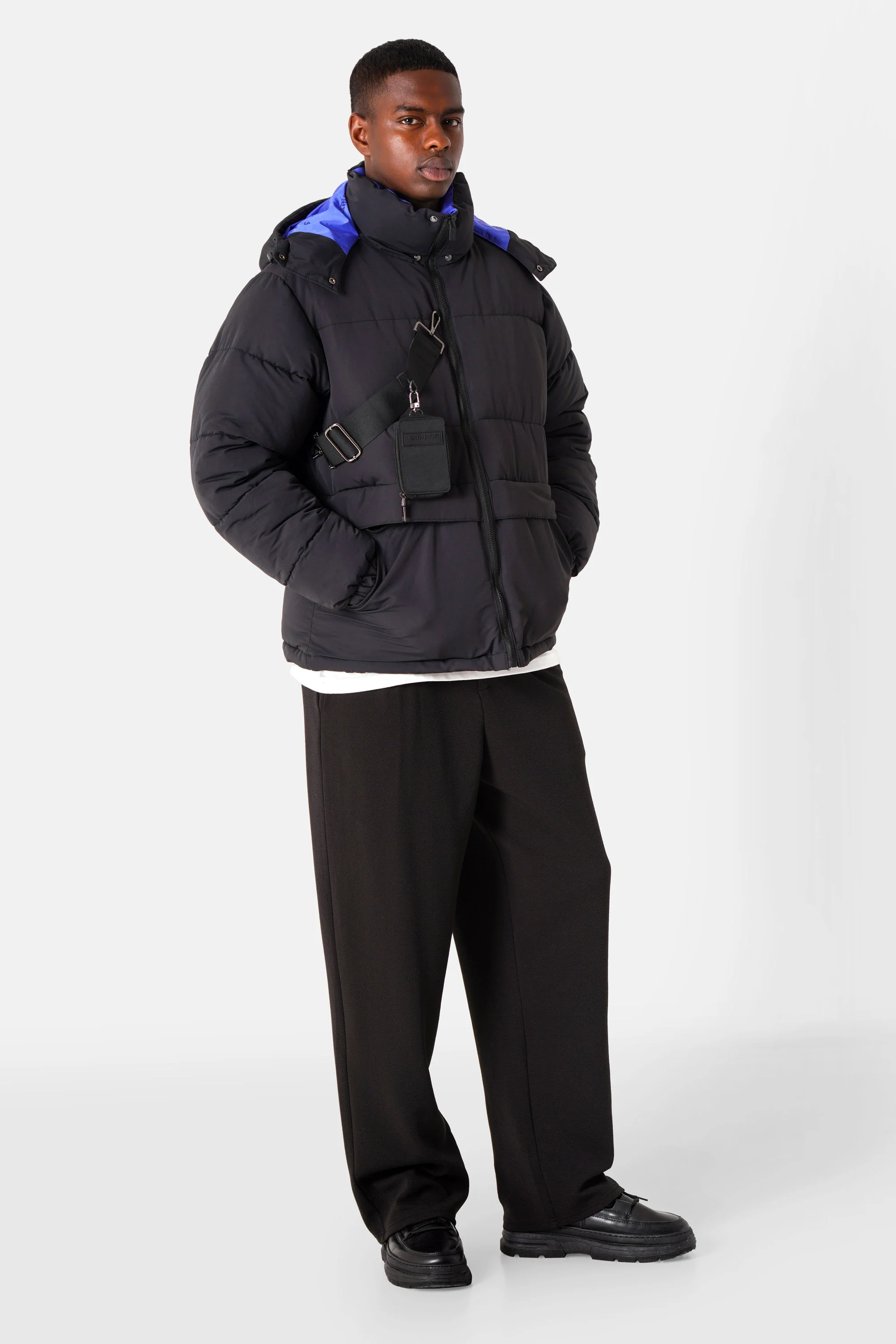 BICOLORED logo puffer jacket - Image 7