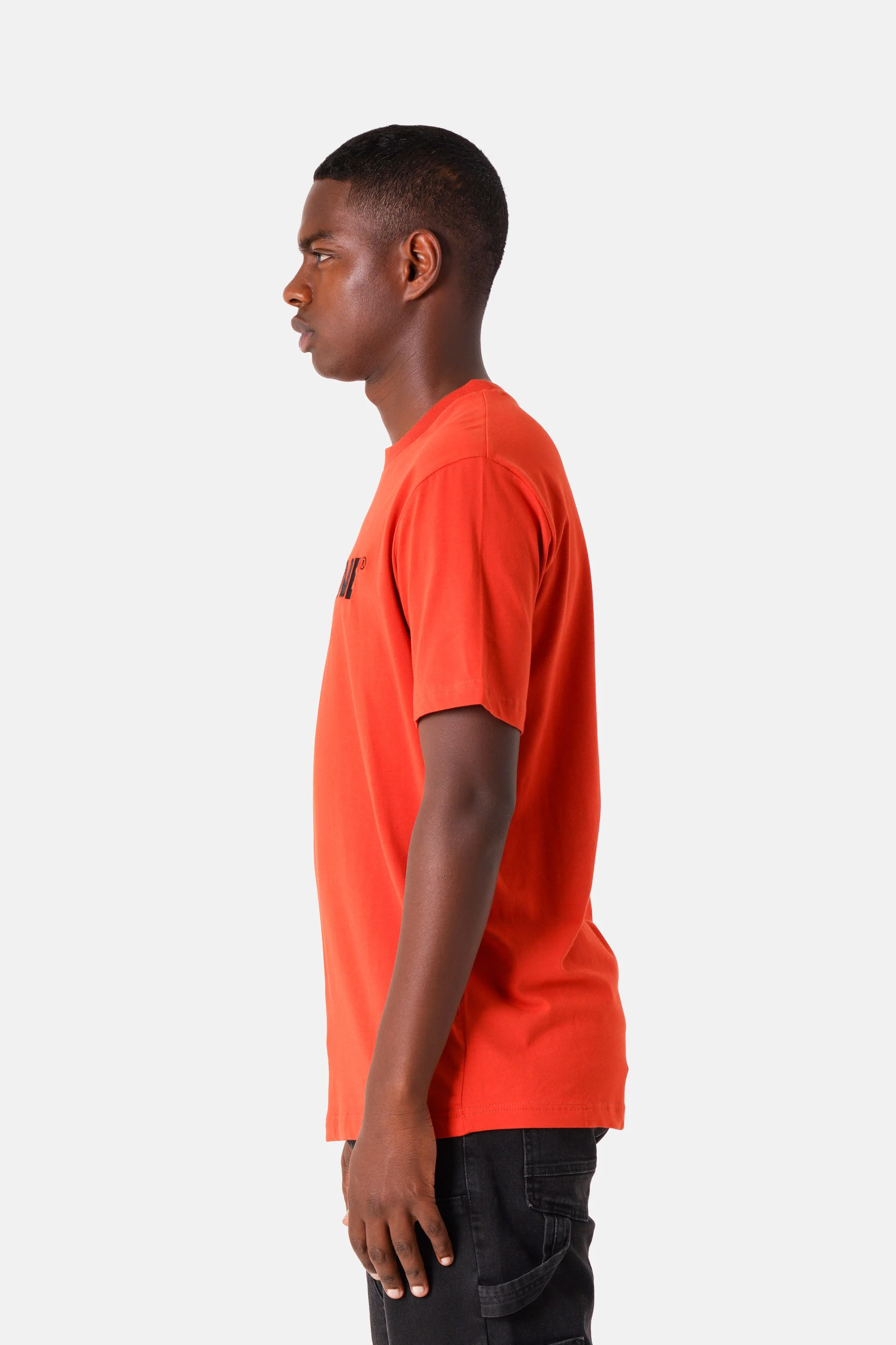 T-shirt logo brodé Paris Orange foncé - Image 4