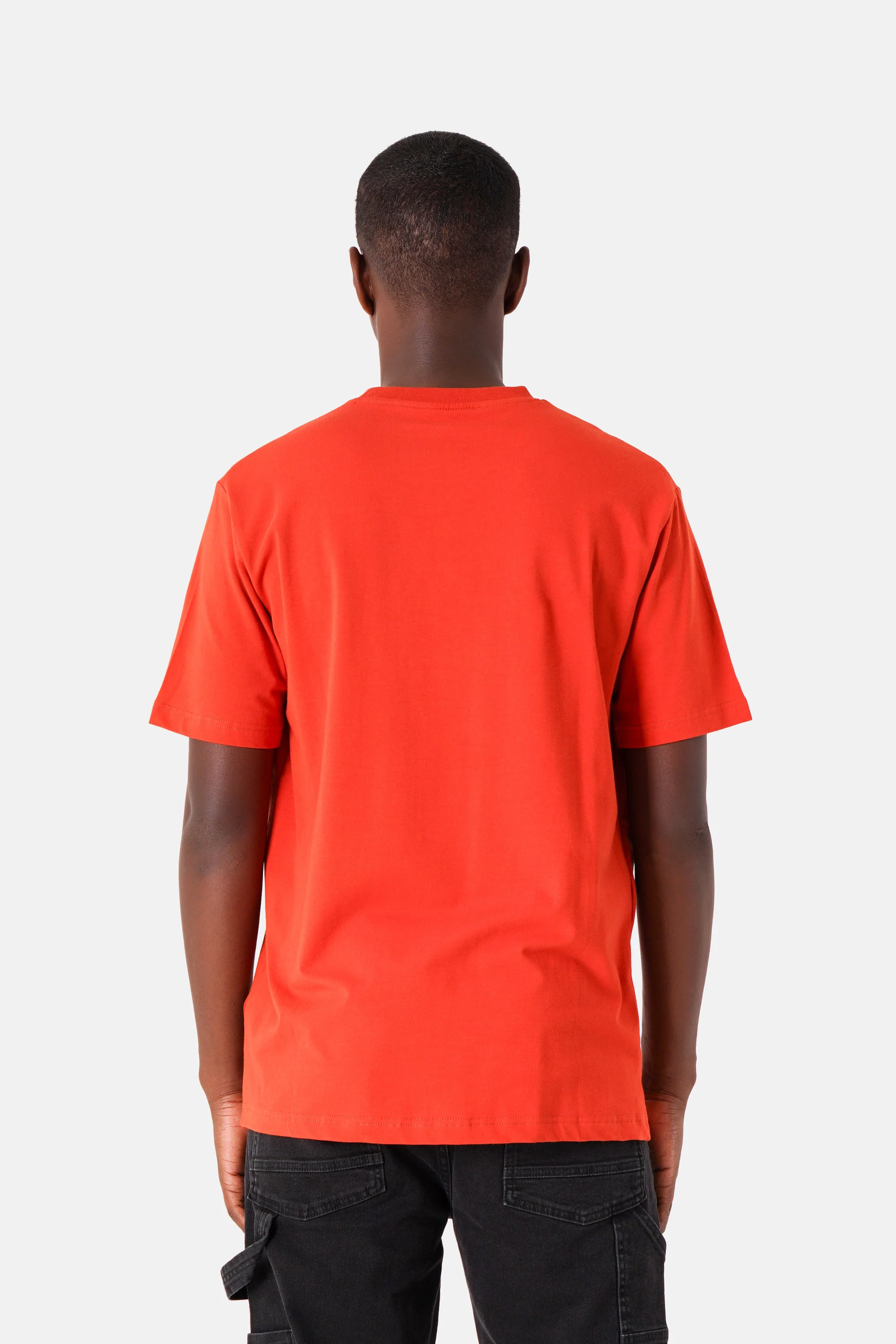 T-shirt logo brodé Paris Orange foncé - Image 5